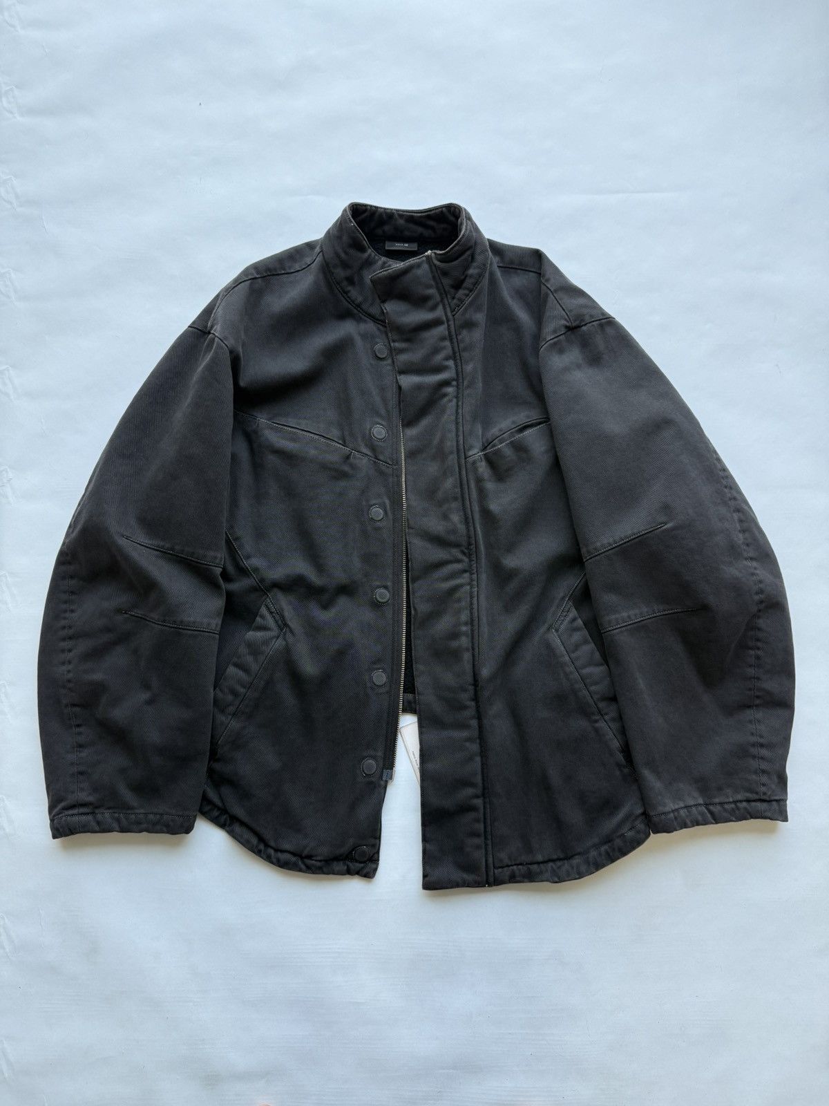 Vuja De Vuja De Kirk heavy work jacket in canvas nappa leather