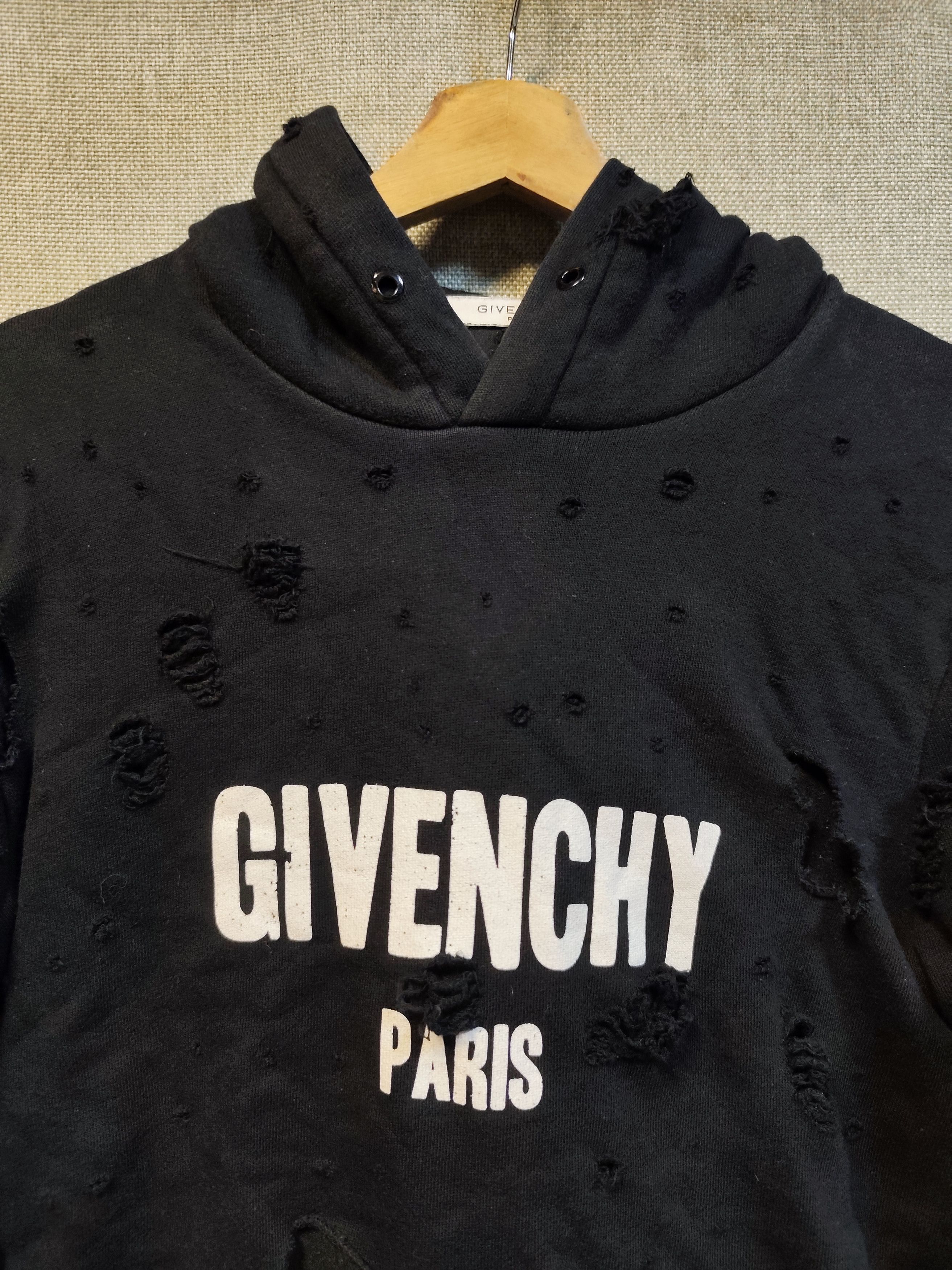 Givenchy Givenchy Distressed Hoodie Size US S / EU 44-46 / 1 - 4 Thumbnail
