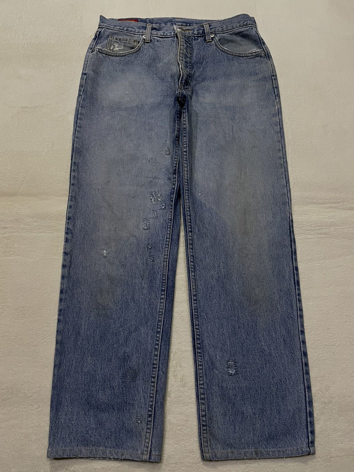Edwin Vintage EDWIN Baggy Distress Mudwash Denim Jeans Size US 32 / EU 48 - 1 Thumbnail