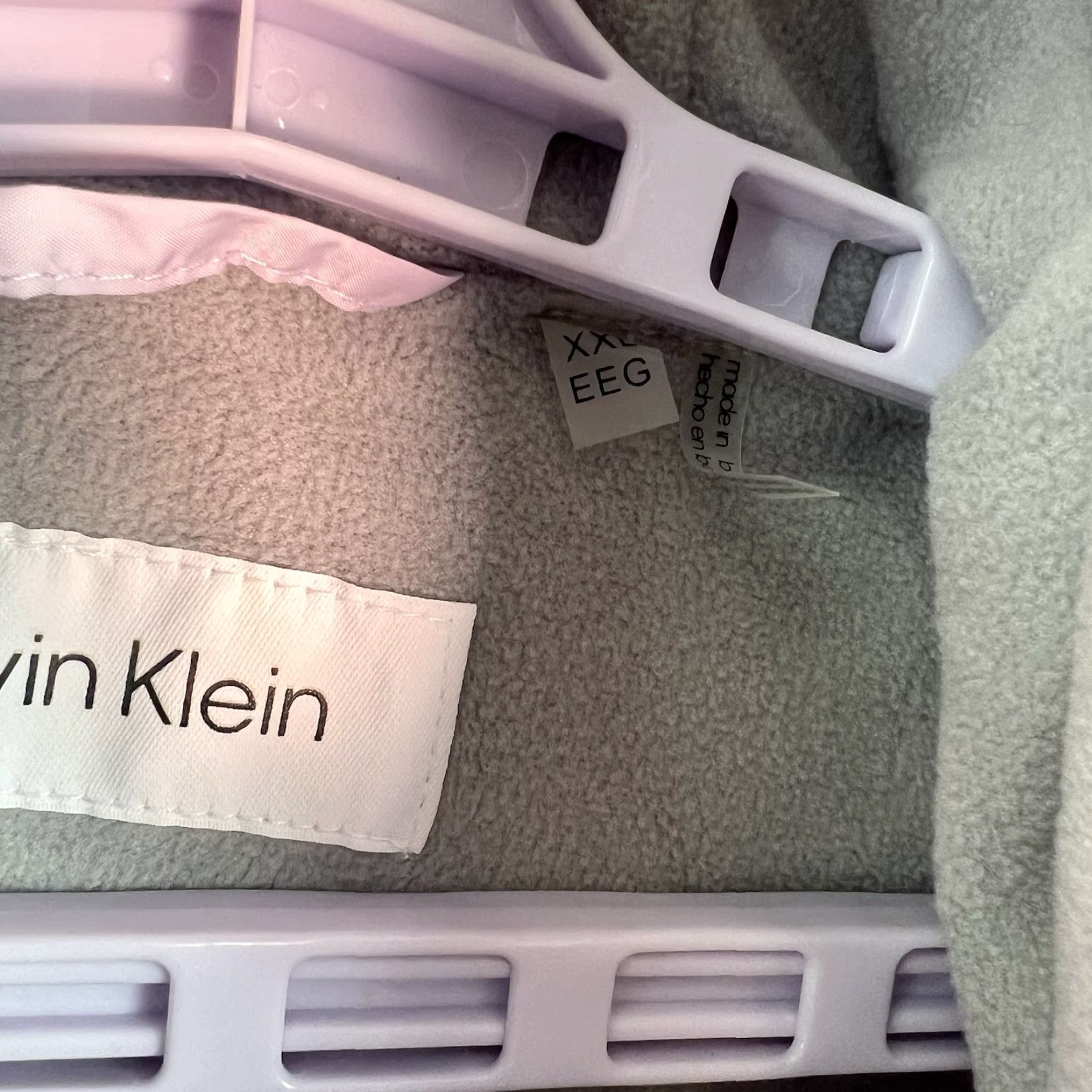 Calvin Klein Calvin Klein Windbreaker Hooded Full Zip 2XL Womens Purple Solid Softshell Zip Windbreaker, Casual, Travel, Workwear, Logo, Lined, Regular Fit Size XXL / US 16-18 / IT 52-54 - 7 Thumbnail