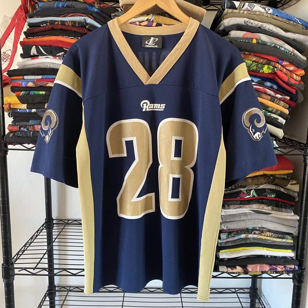 Logo Athletic St. Louis Rams Football Jersey Logo Athletic Marshall Faulk Size US XL / EU 56 / 4 - 1 Thumbnail