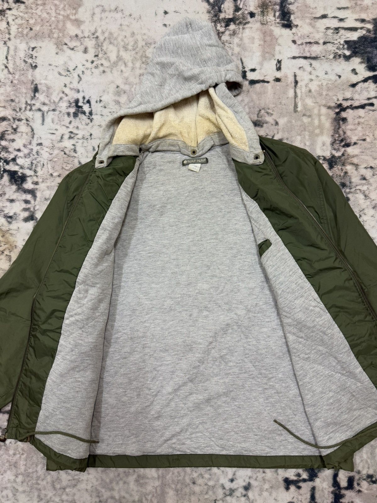 Japanese Brand × Vintage Naf nAf Rubber Label Padded Nylon Jacket Hoodie Size US XL / EU 56 / 4 - 8 Thumbnail