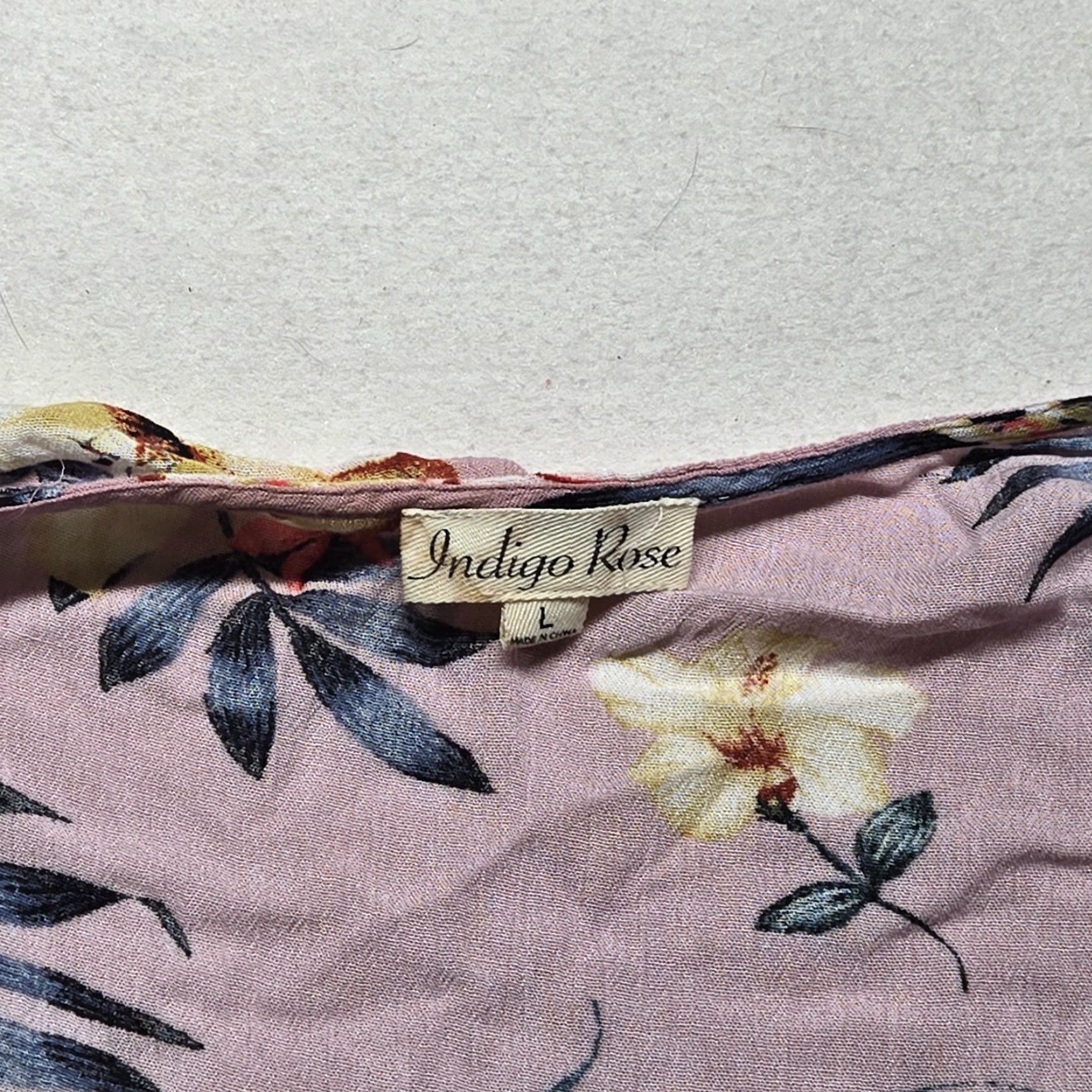 Vintage Indigo Rose Cardigan Shirt Woman L Indigo Rose Size L / US 10 / IT 46 - 2 Thumbnail