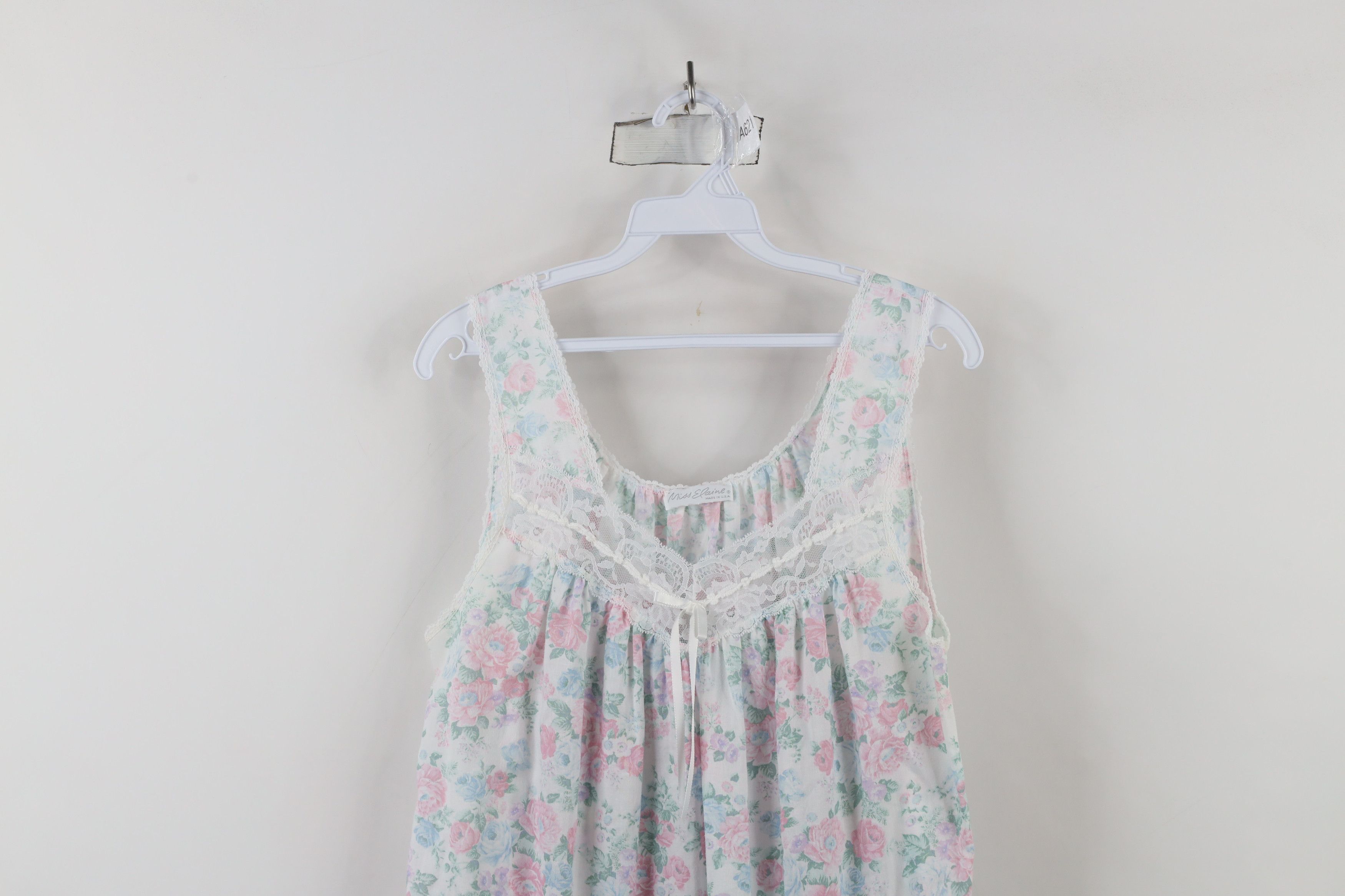 Vintage Vintage 90s Miss Elaine Floral Night Gown Sleeping Shirt USA Size S / US 4 / IT 40 - 2 Thumbnail