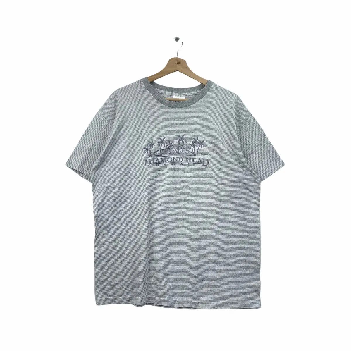 Diamond Head Vintage 80' DIAMOND HEAD HAWAII Embroidery Striped Tee Shirt Size US L / EU 52-54 / 3 - 1 Thumbnail