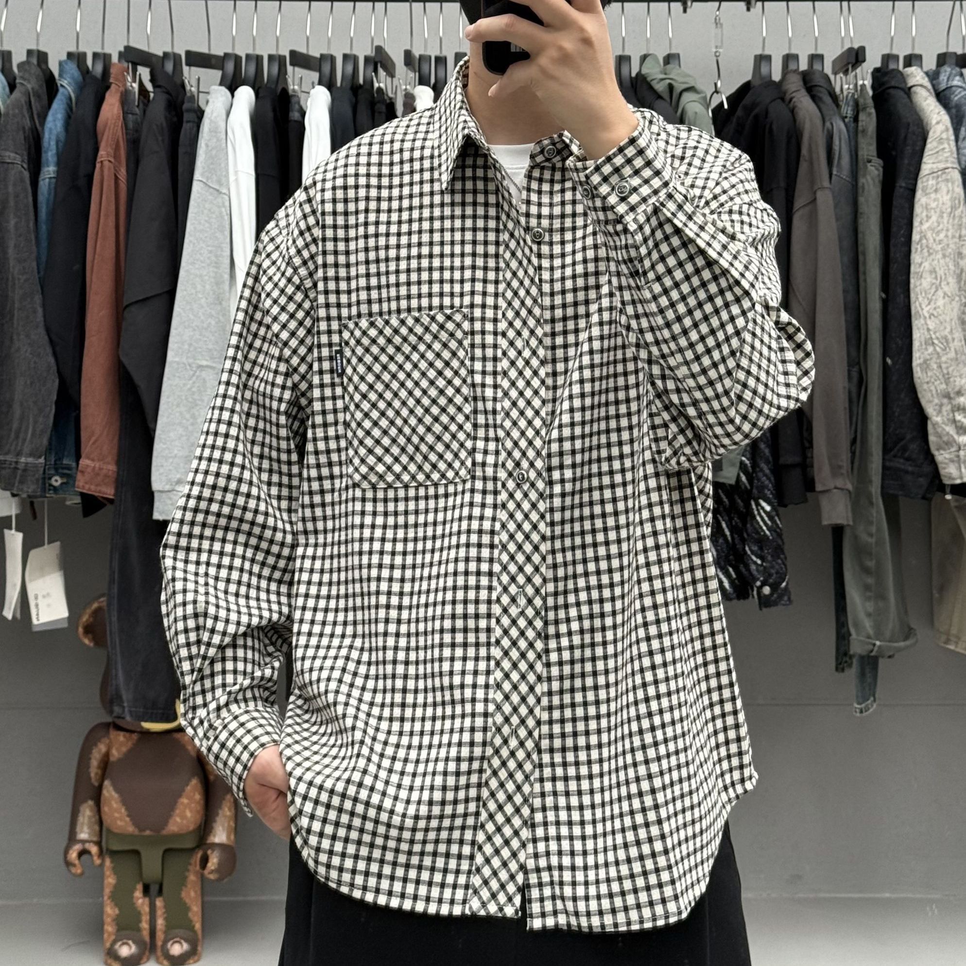 Other Black&White Gingham Oversized Button Down Shirt Size US M / EU 48-50 / 2 - 3 Thumbnail
