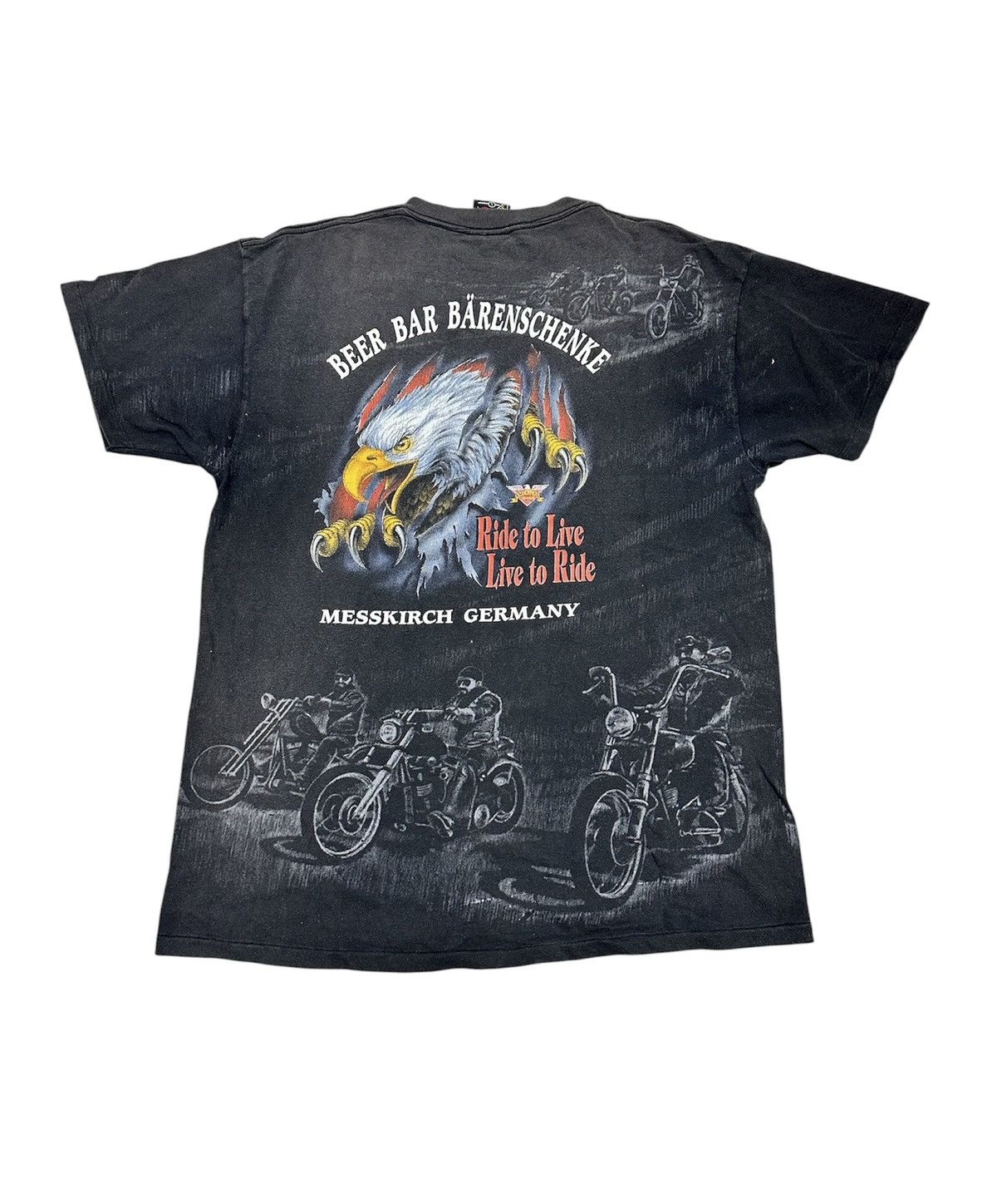 Harley Davidson Vintage 90s Bar Boys wear black Size US L / EU 52-54 / 3 - 2 Thumbnail