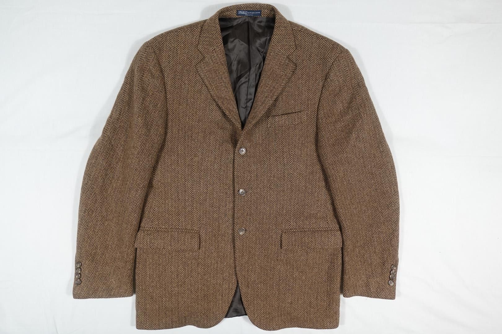 Polo Ralph Lauren Polo Ralph Lauren Blazer Jacket Coat Herringbone Tweed 40R Size 40R - 1 Thumbnail