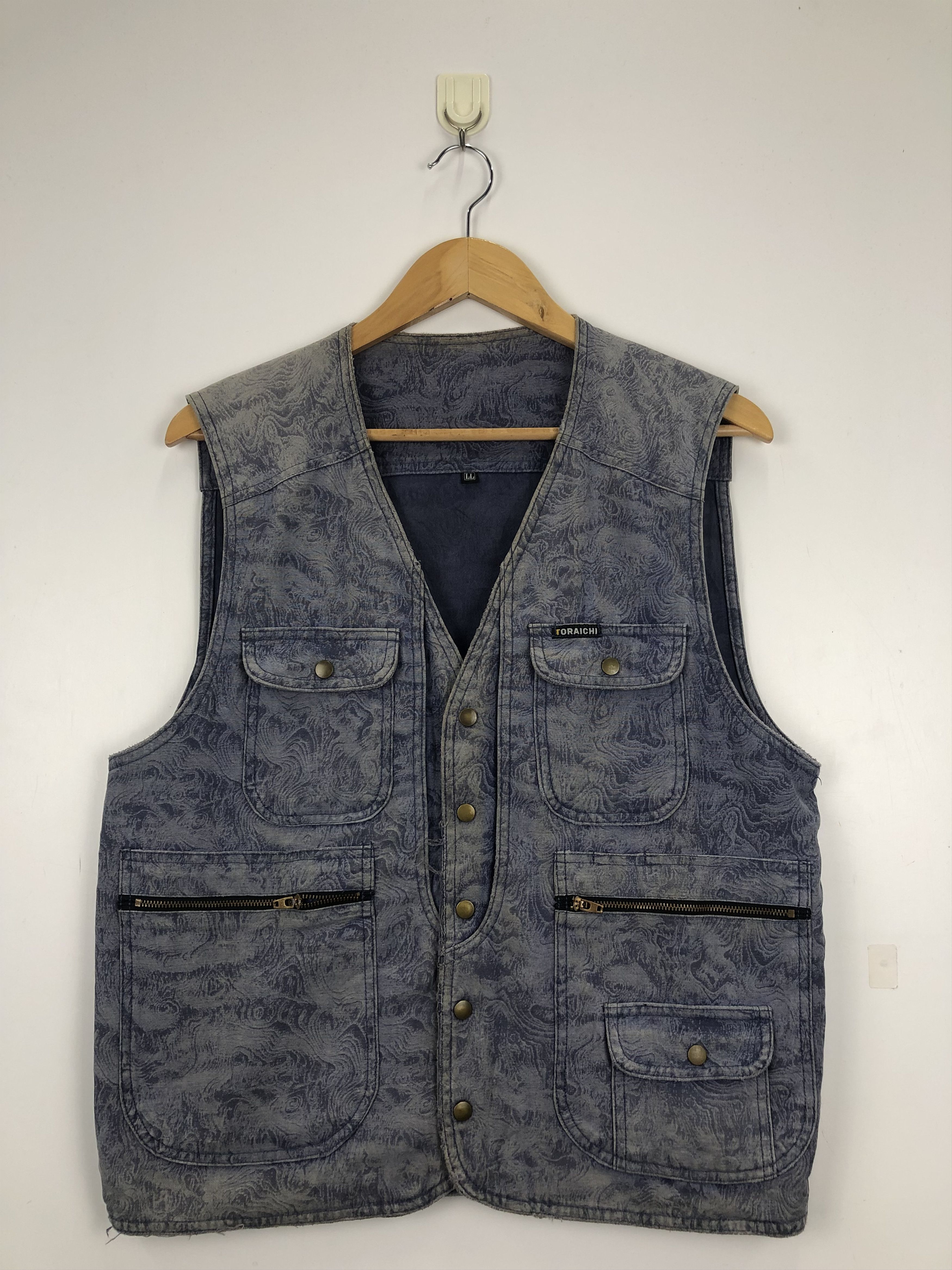 Japanese Brand Vintage Japanese Brand Sleeveless Jacket J0705 Size 38L - 1 Thumbnail