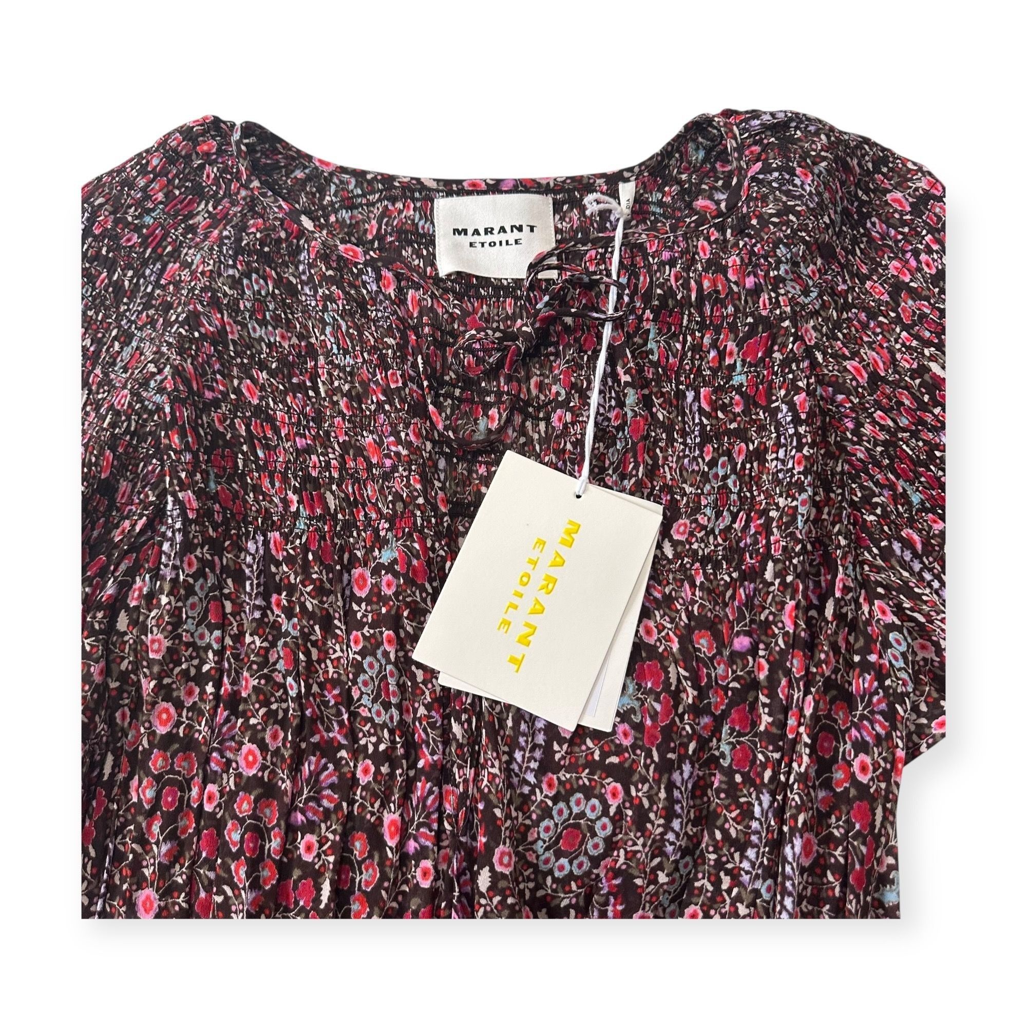 Isabel Marant Etoile Isabel Marant Étoile Noanne Floral Mini Dress Brown FR 34 NW Size XS / US 0-2 / IT 36-38 - 7 Thumbnail