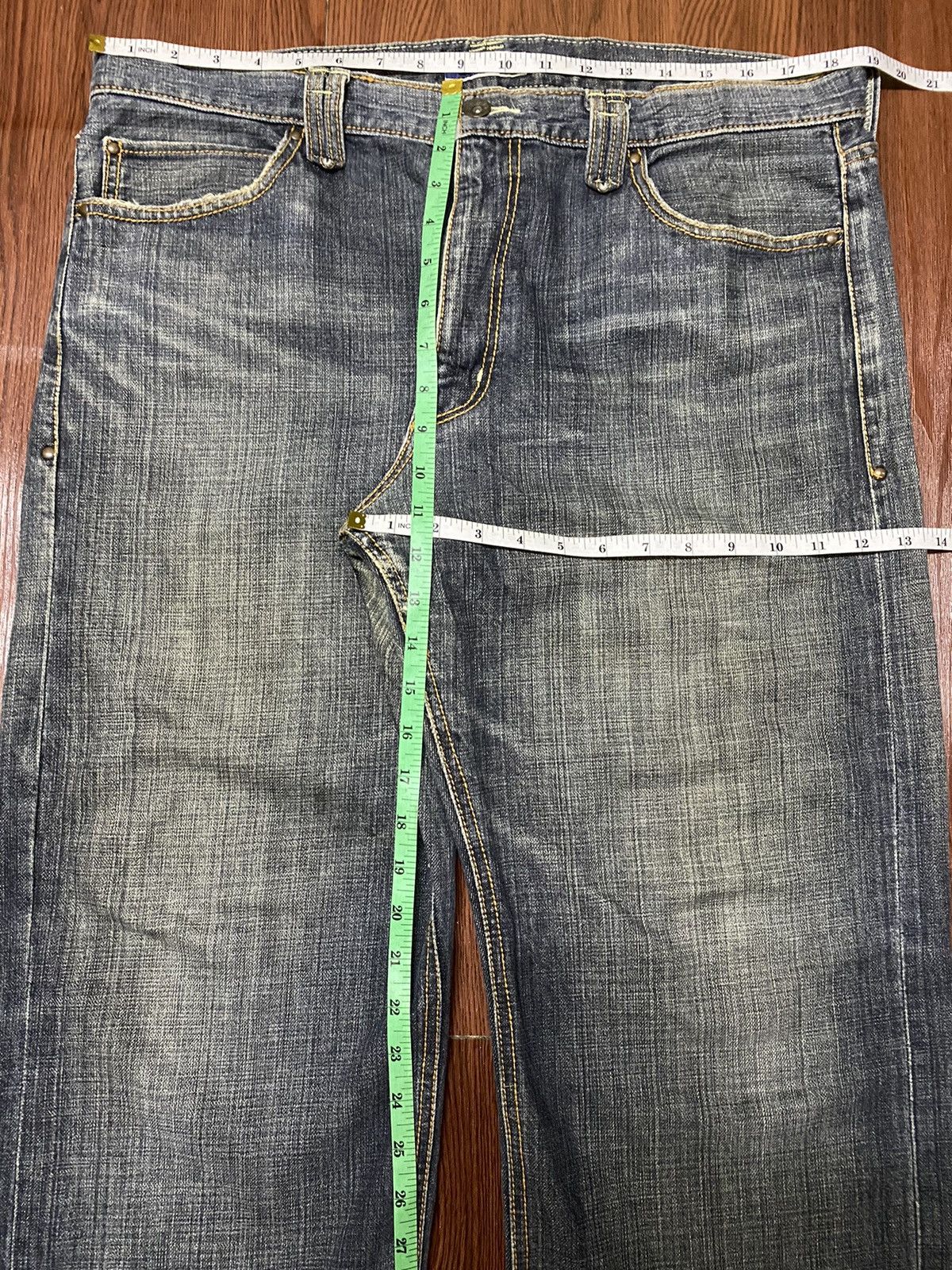 Japanese Brand Vintage Japanese Brands Blue Faded Washed Baggy Jeans Size US 38 / EU 54 - 13 Thumbnail