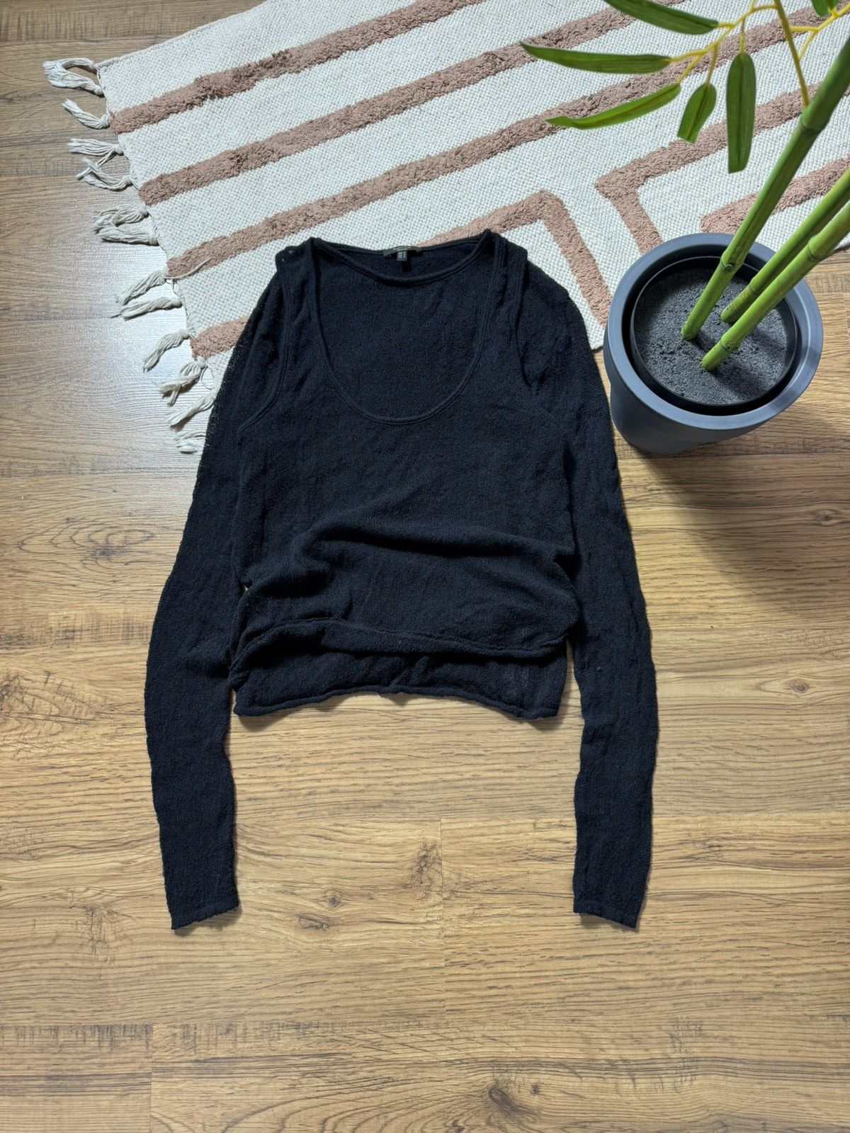 Massimo Dutti MASSIMO DUTTI MESH DOUBLE TANK TOP & LONGSLEEVE Size M / US 6-8 / IT 42-44 - 1 Thumbnail