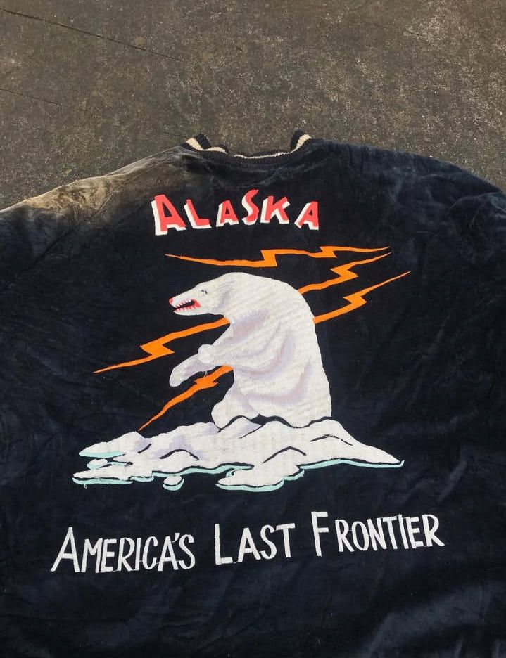 Toyo Enterprises Alaska Toyo Enterprise Sukajan Reversible Velvet Jacket Size US XL / EU 56 / 4 - 5 Thumbnail