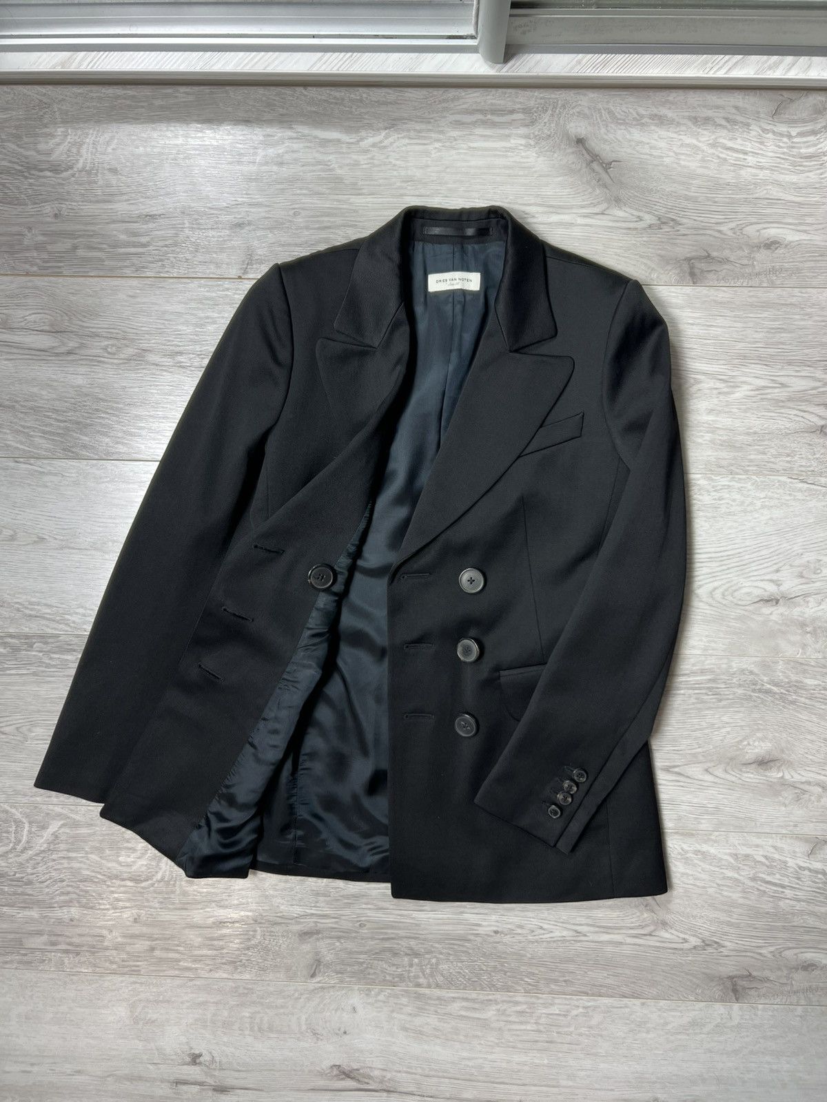 Dries Van Noten Dries Van Noten Double Breasted Blazer Wool & Cotton Size 36 Size S / US 4 / IT 40 - 7 Thumbnail