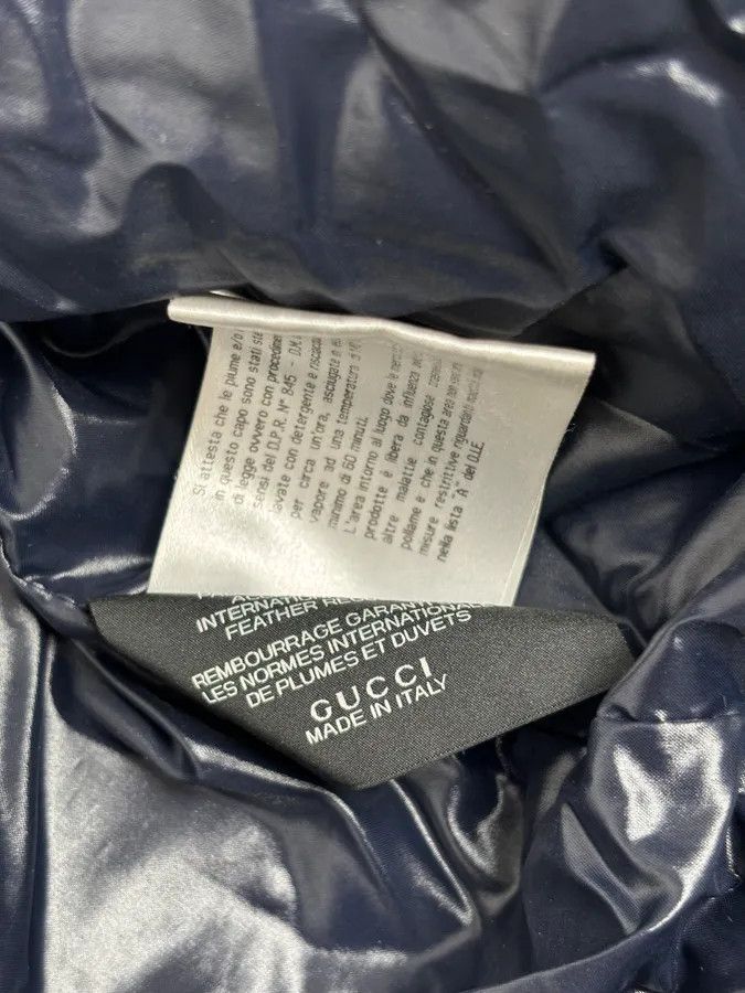 Gucci AW2008 Gucci Navy Satin Hooded Puffer Bomber Jacket Size US M / EU 48-50 / 2 - 16 Thumbnail