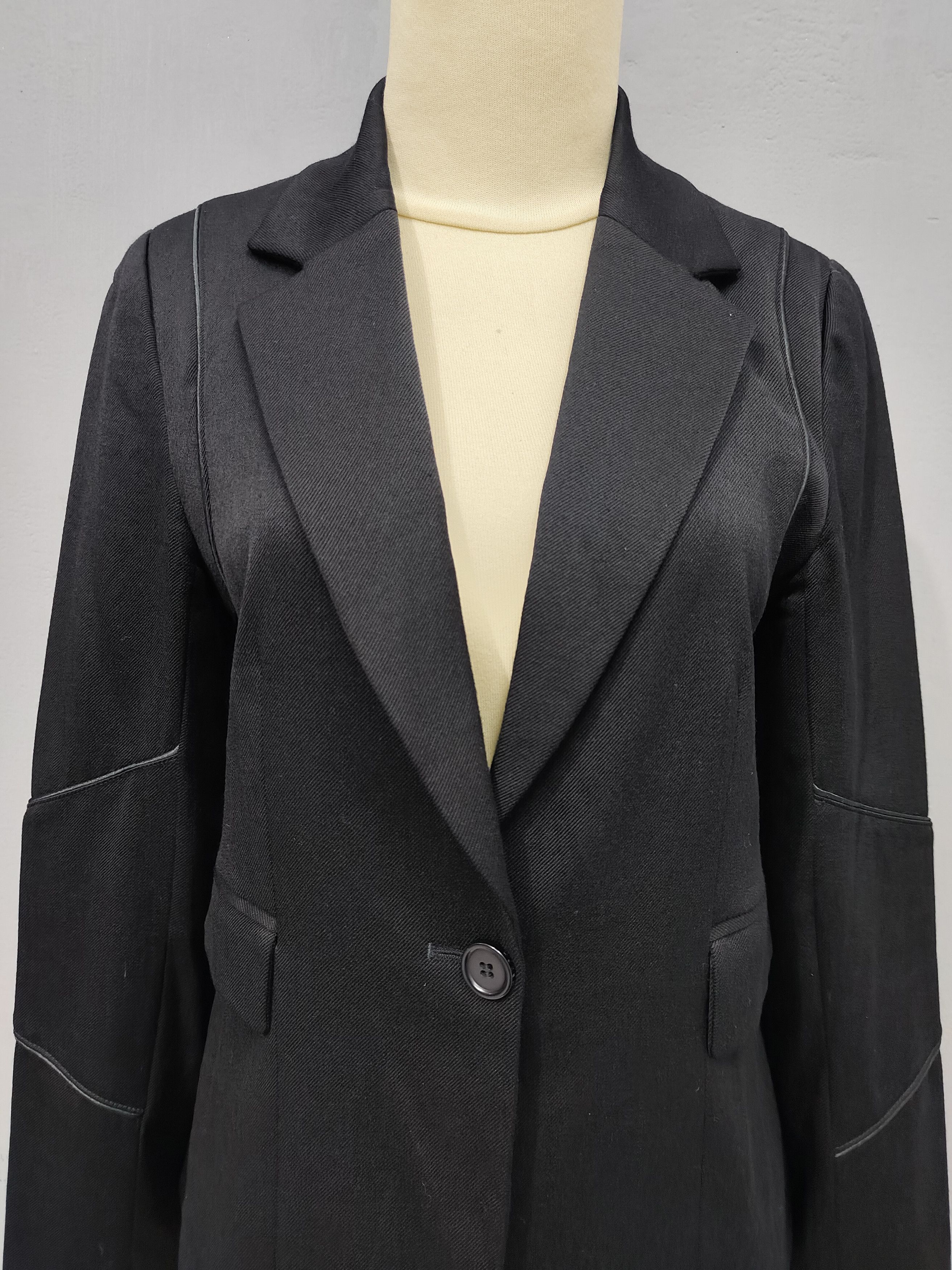 Joseph Joseph- Minimal Dark Clean Tailored Fitted Blazer Size M / US 6-8 / IT 42-44 - 2 Thumbnail