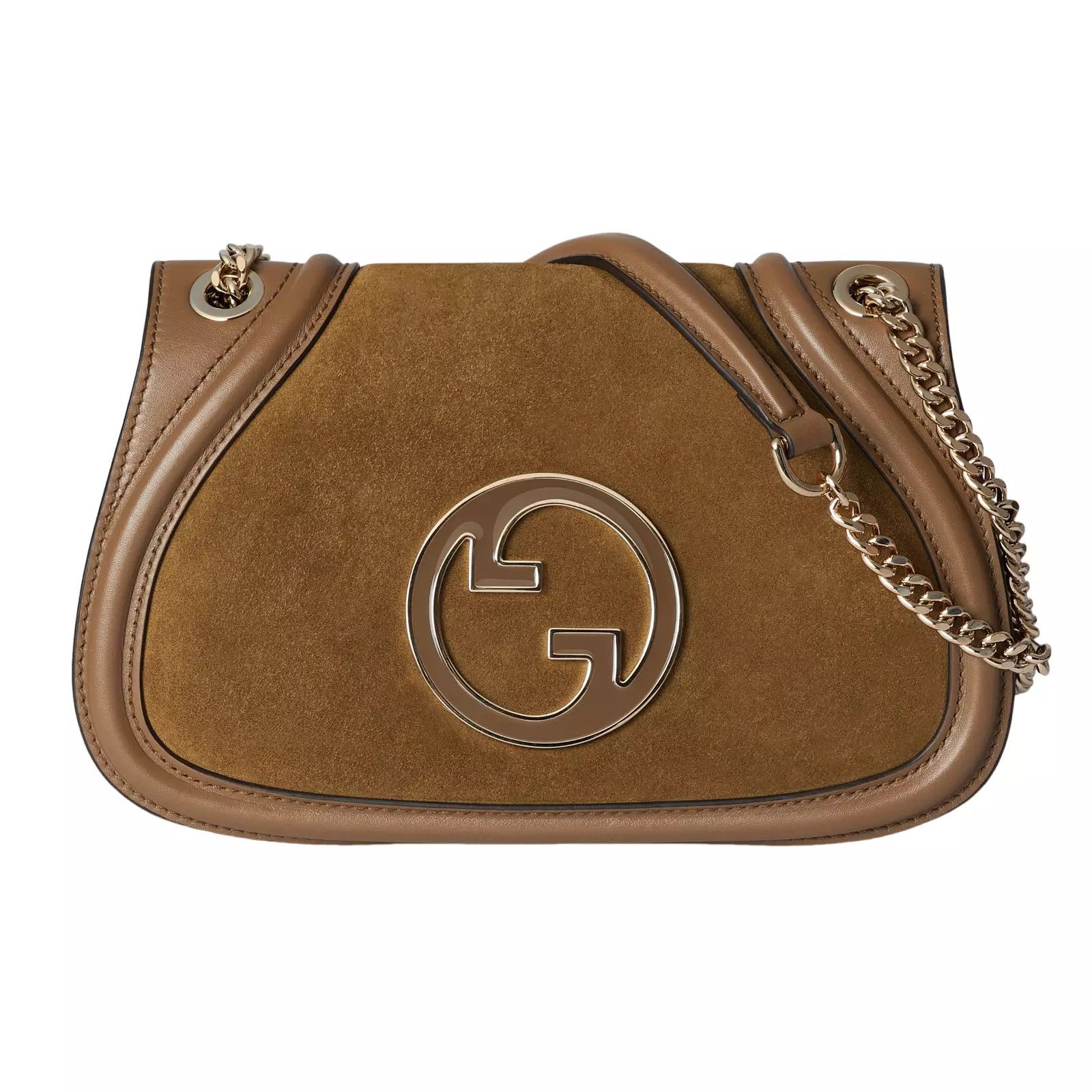 Gucci GUCCI Blondie Medium Light Brown Suede Shoulder Bag Size ONE SIZE - 1 Thumbnail