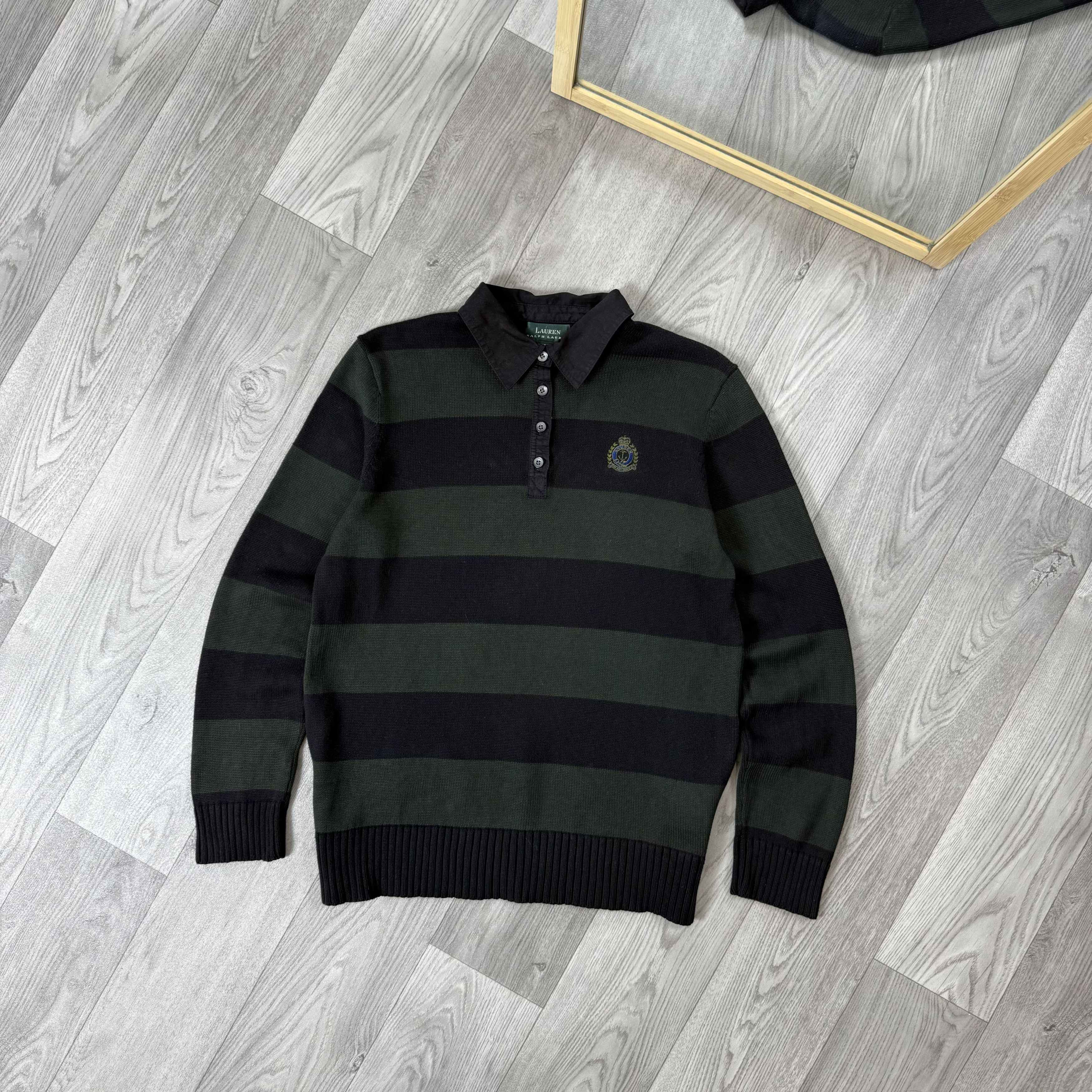 Polo Ralph Lauren Vintage Polo Ralph Lauren LAUREN 90s Striped Women's Sweater Size M / US 6-8 / IT 42-44 - 1 Thumbnail