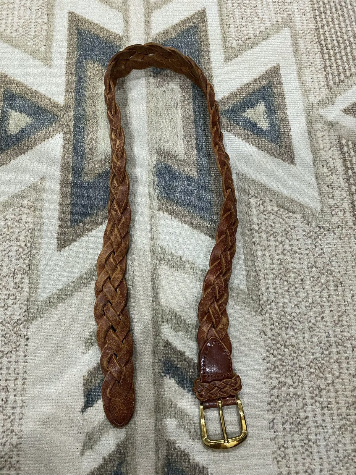 Leather Oxford Leather Buckle Belt Size ONE SIZE - 7 Thumbnail
