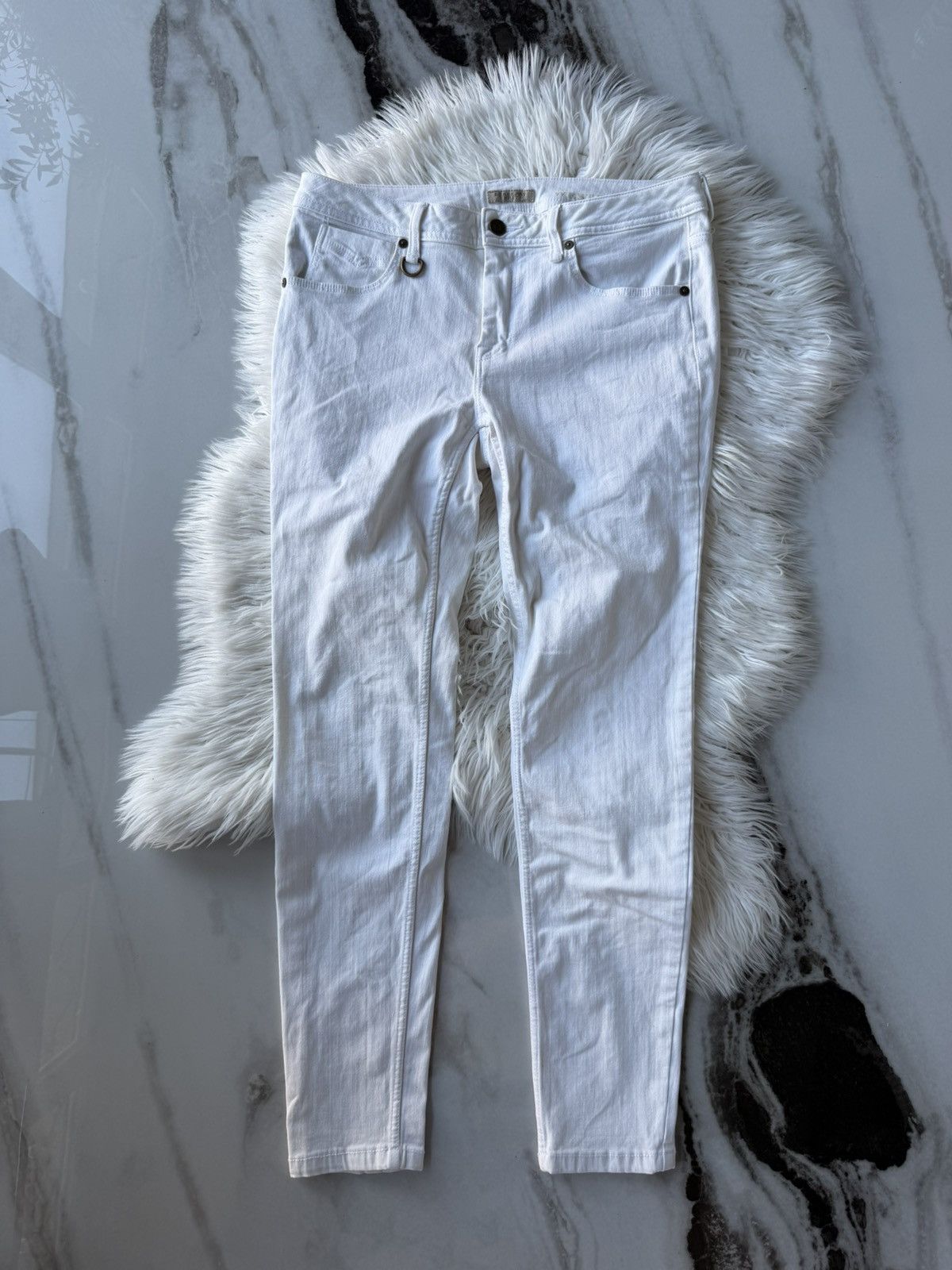 Burberry Burberry Brit White Slim Jeans / Archive Y2K Style / Size 32 Size US 32 / EU 48 - 1 Thumbnail