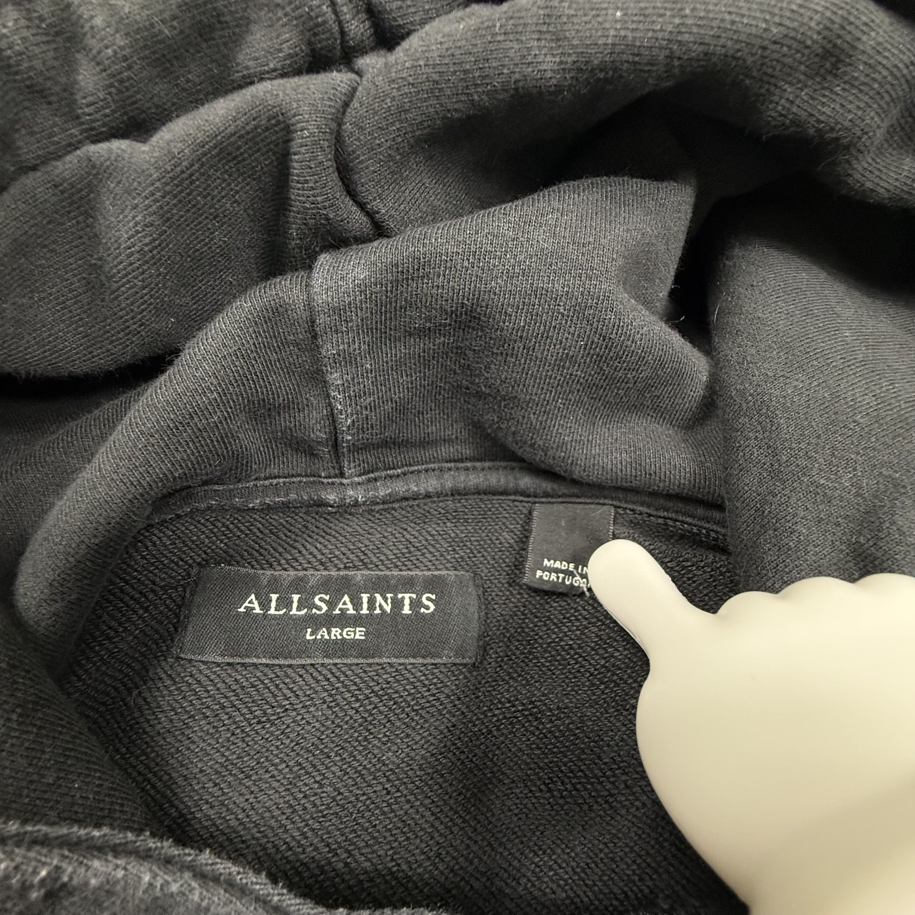 Allsaints AllSaints Bounty OTH Hoodie Mens Large Faded Black Size US L / EU 52-54 / 3 - 3 Thumbnail