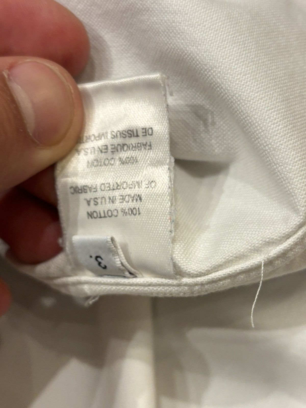Thom Browne Thom Browne White Button Up Shirt Size US L / EU 52-54 / 3 - 5 Thumbnail