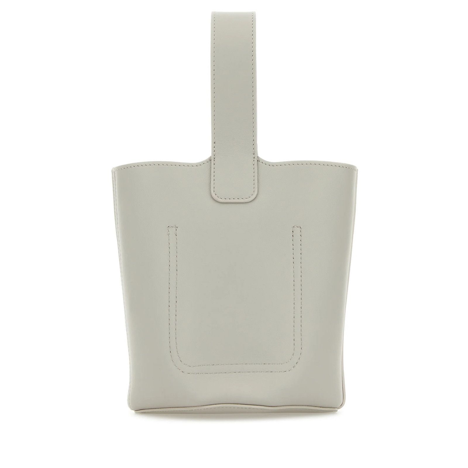 Loewe LOEWE Pebble Mini Shell Gray Leather Bucket Bag New And Auth Size ONE SIZE - 3 Thumbnail
