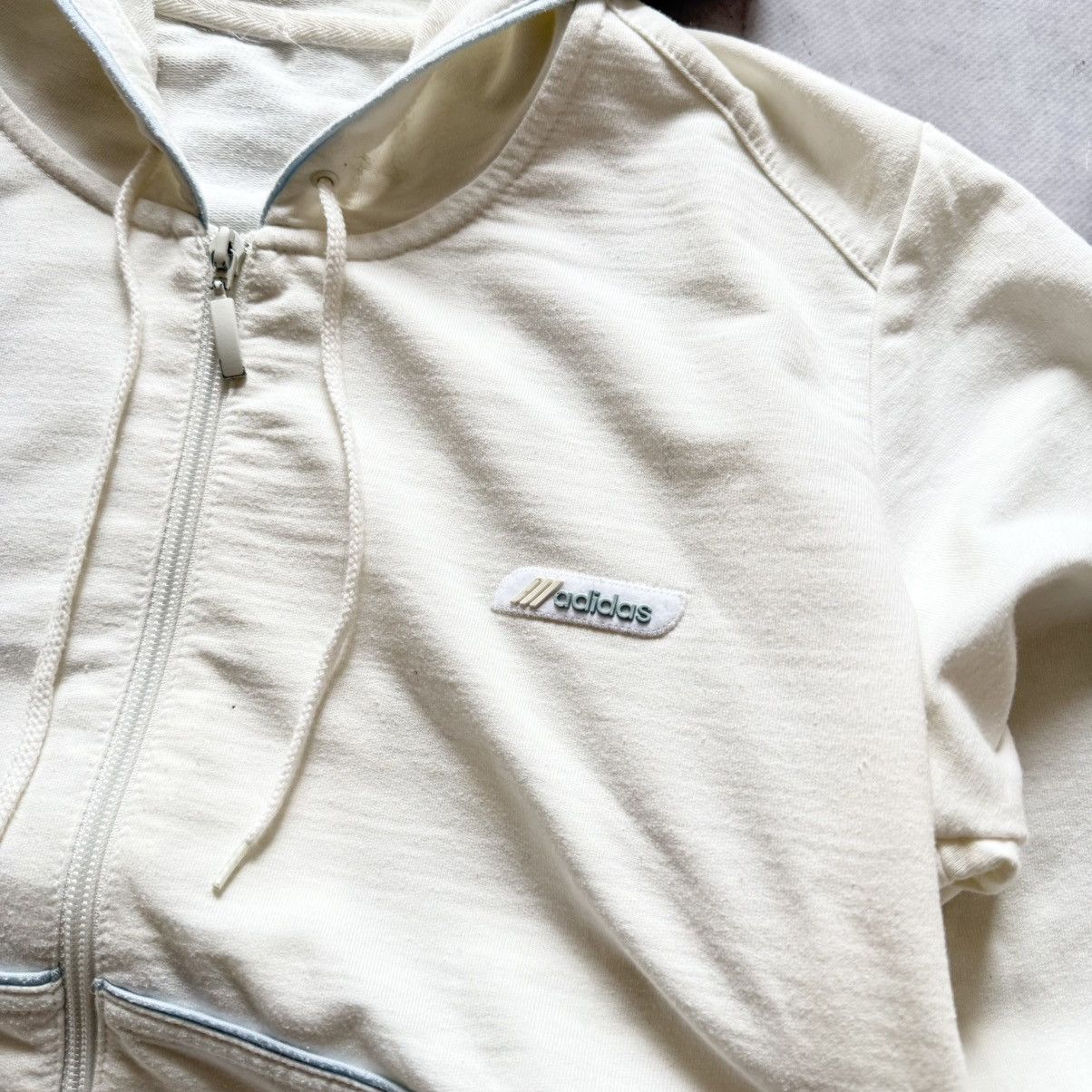 Adidas Vintage 90s Adidas France Olympics Game Zip Hoodie Size US S / EU 44-46 / 1 - 3 Thumbnail