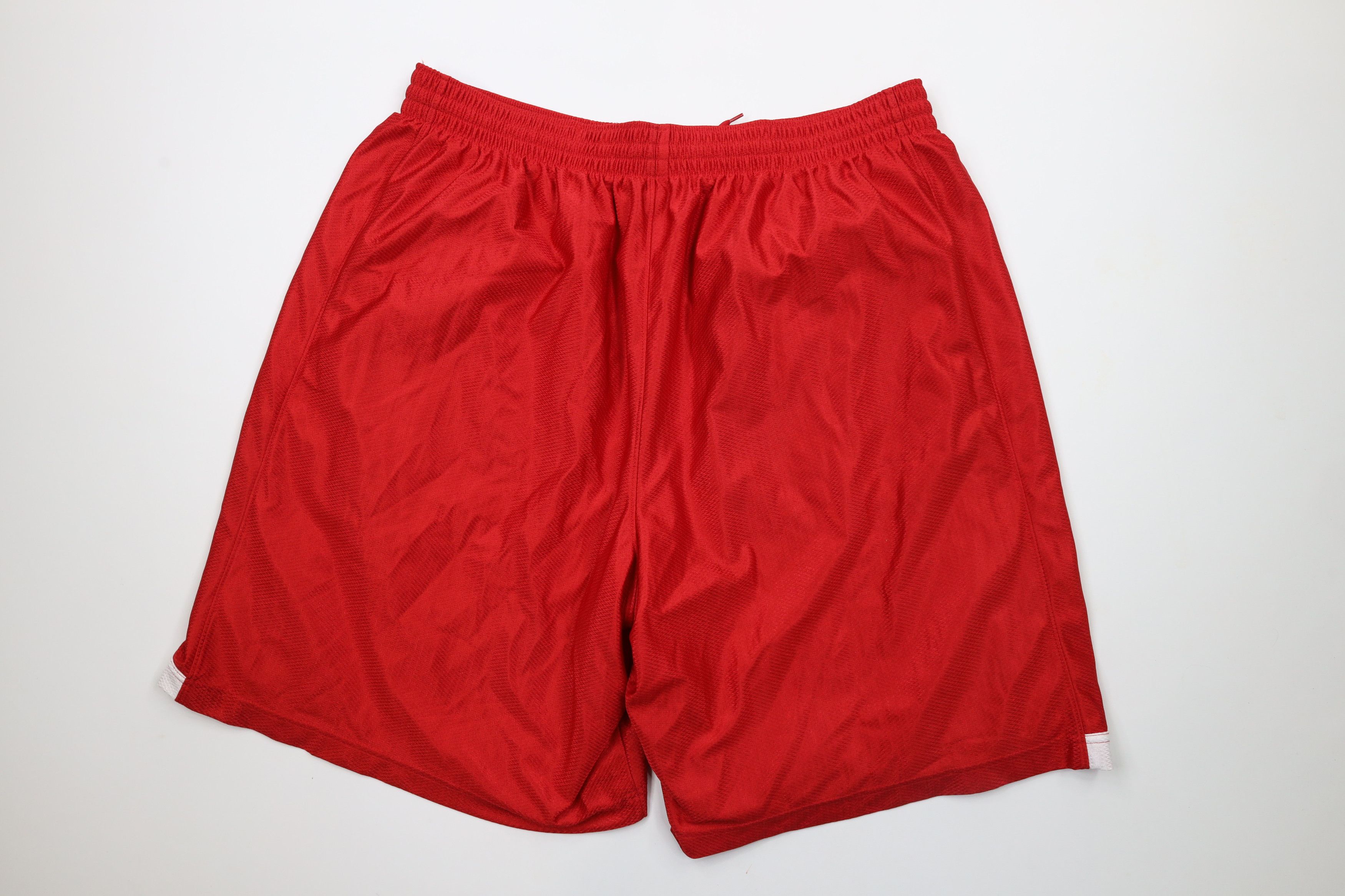 Nike × Vintage Vintage Nike Scott Mini Swoosh Gym Basketball Shorts Red Size US 40 / EU 56 - 9 Thumbnail