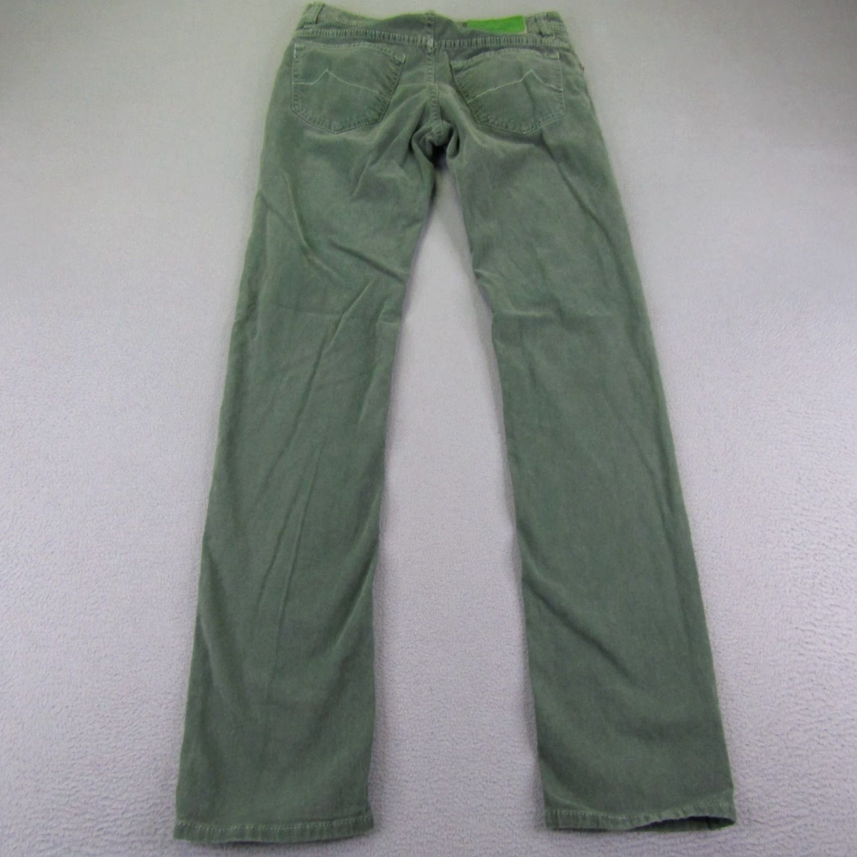 Jacob Cohen Jacob Cohen Pants Womens 30 Green Button Fly Handmade Slim Straight Italy Jeans Size 28" / US 6 / IT 42 - 5 Thumbnail