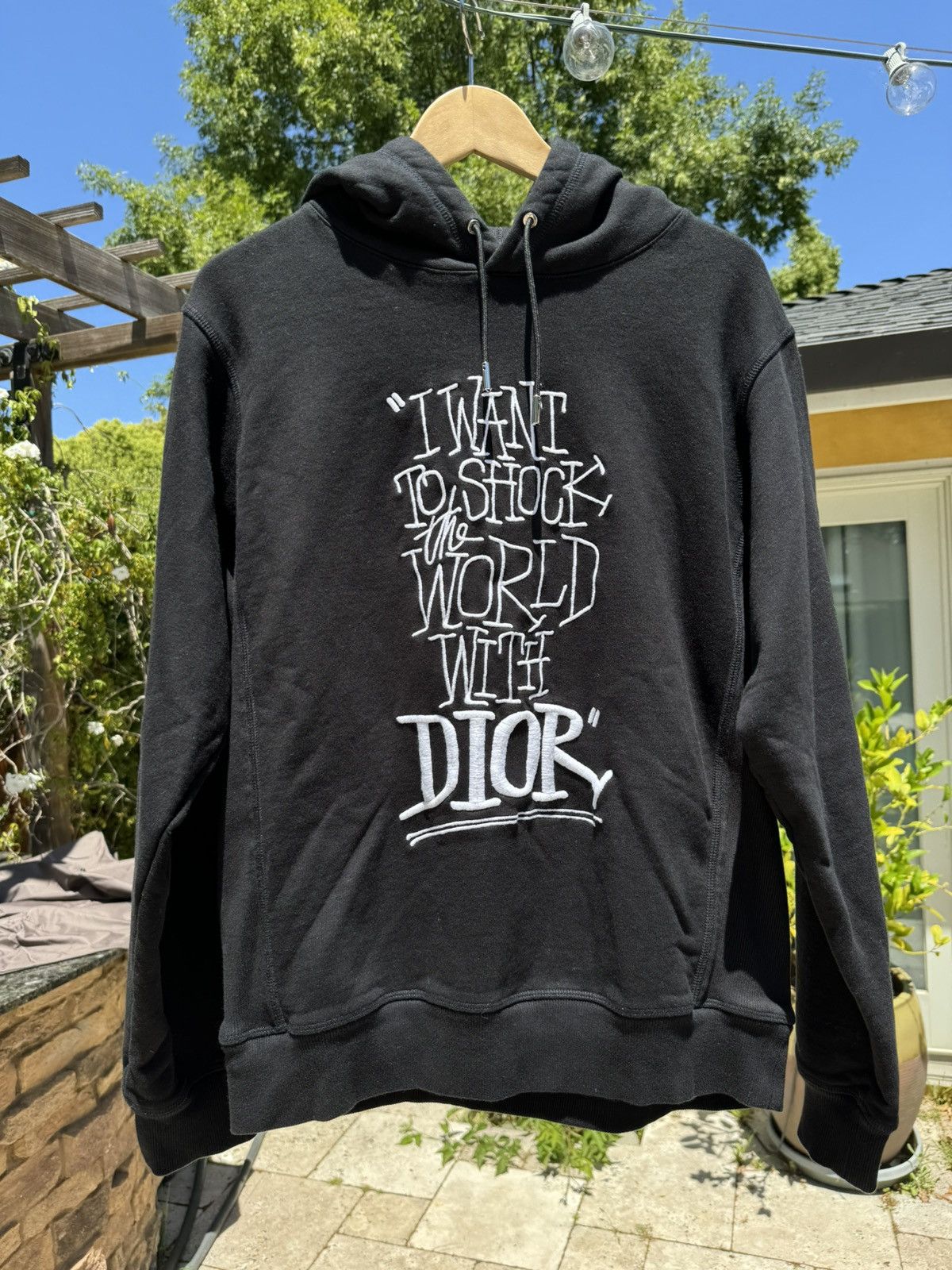 Dior Stussy I want to shock the world with Dior Dior x Stussy Hoodie Grailed