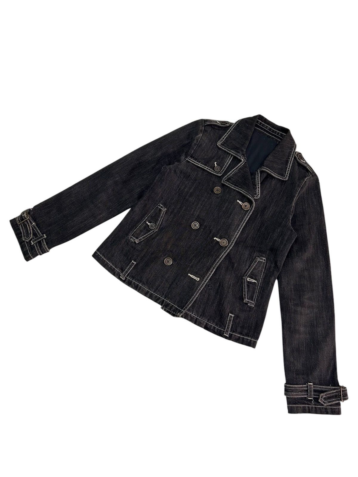 Japanese Brand × Vintage 💥vintage japanese denim jacket punk style Size US S / EU 44-46 / 1 - 3 Thumbnail