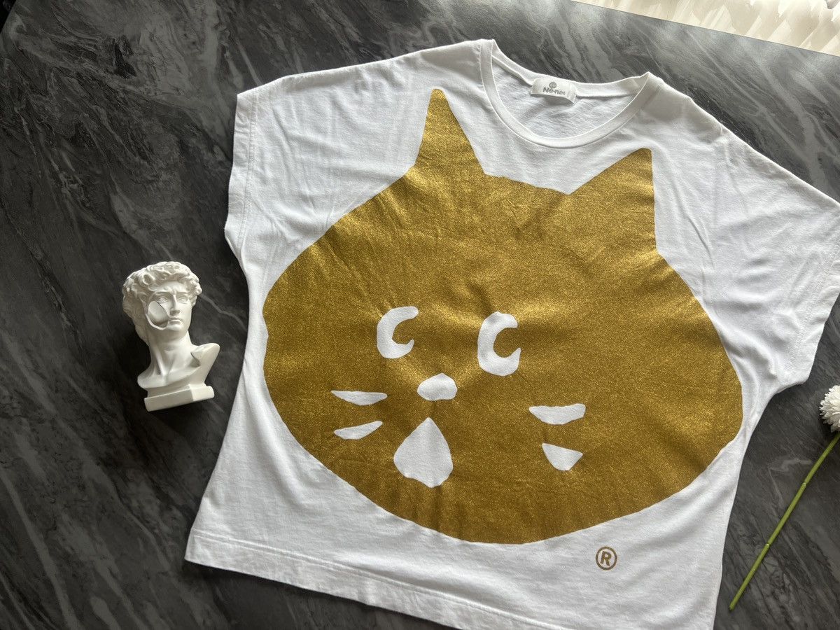 Ne-Net Ne-net : Nya Cat Gold Big Face Logo OVP AOP Size US XL / EU 56 / 4 - 2 Thumbnail