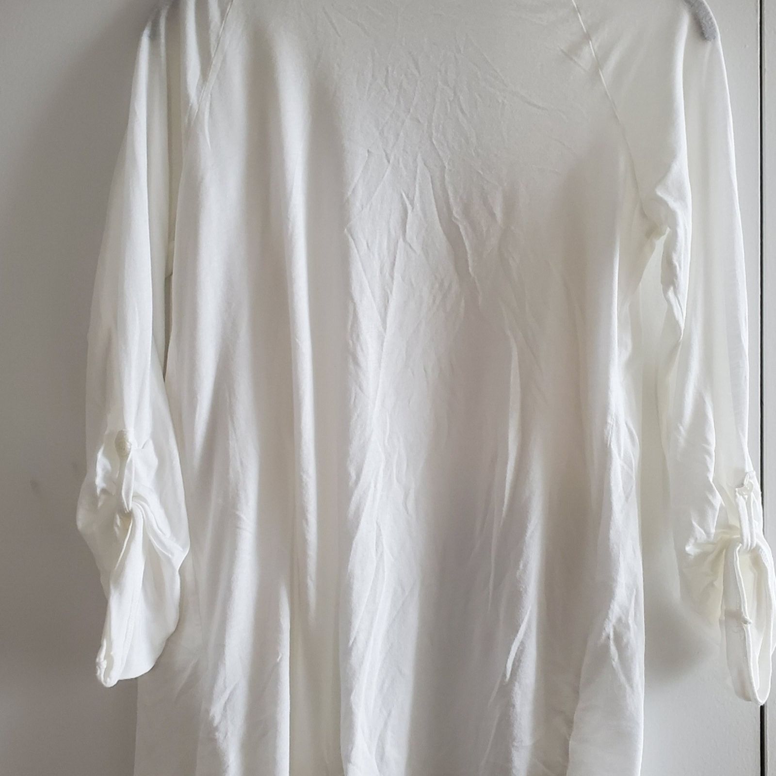 Splendid Splendid white cardigan women's size small with 3/4 sleeves. Size S / US 4 / IT 40 - 4 Thumbnail