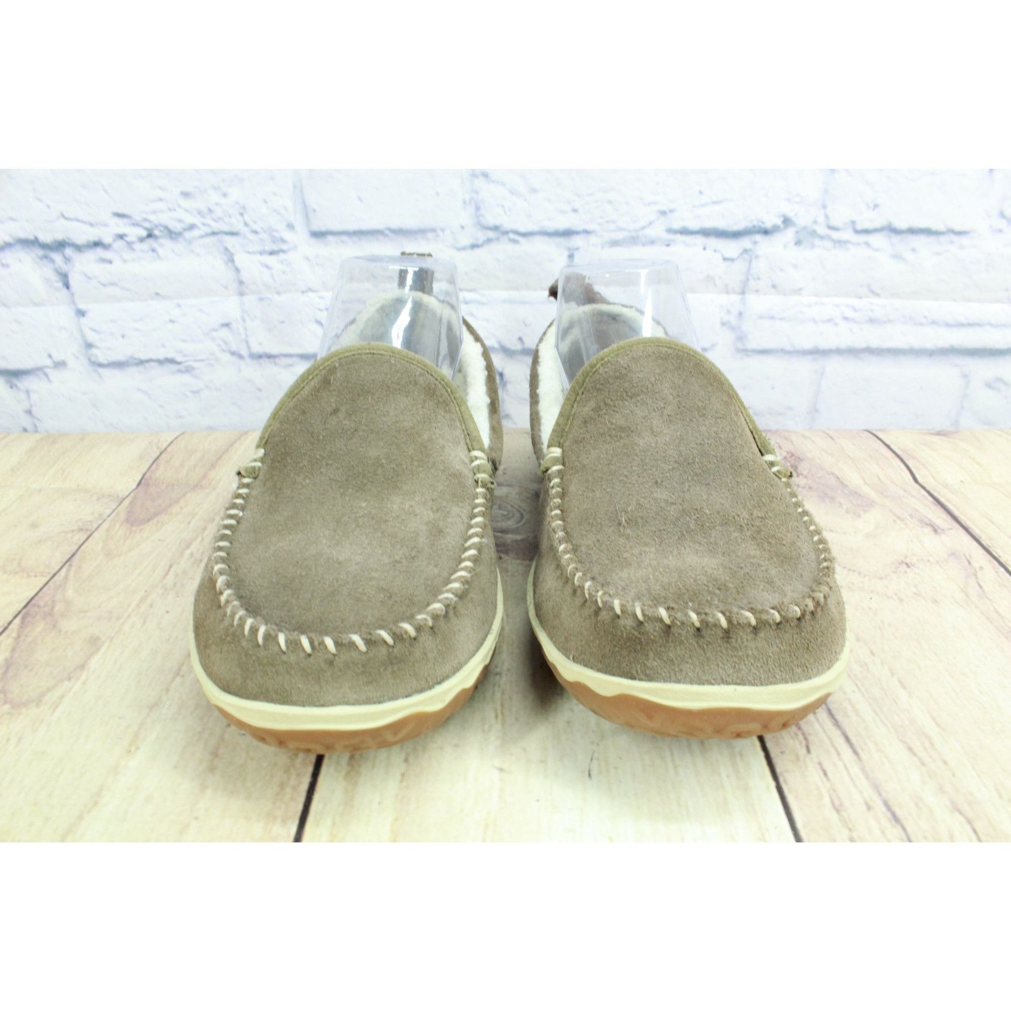 L.L. Bean LL Bean Dark Cement Fleece Lined Mountain Moccasins Size US 8 / IT 38 - 4 Thumbnail