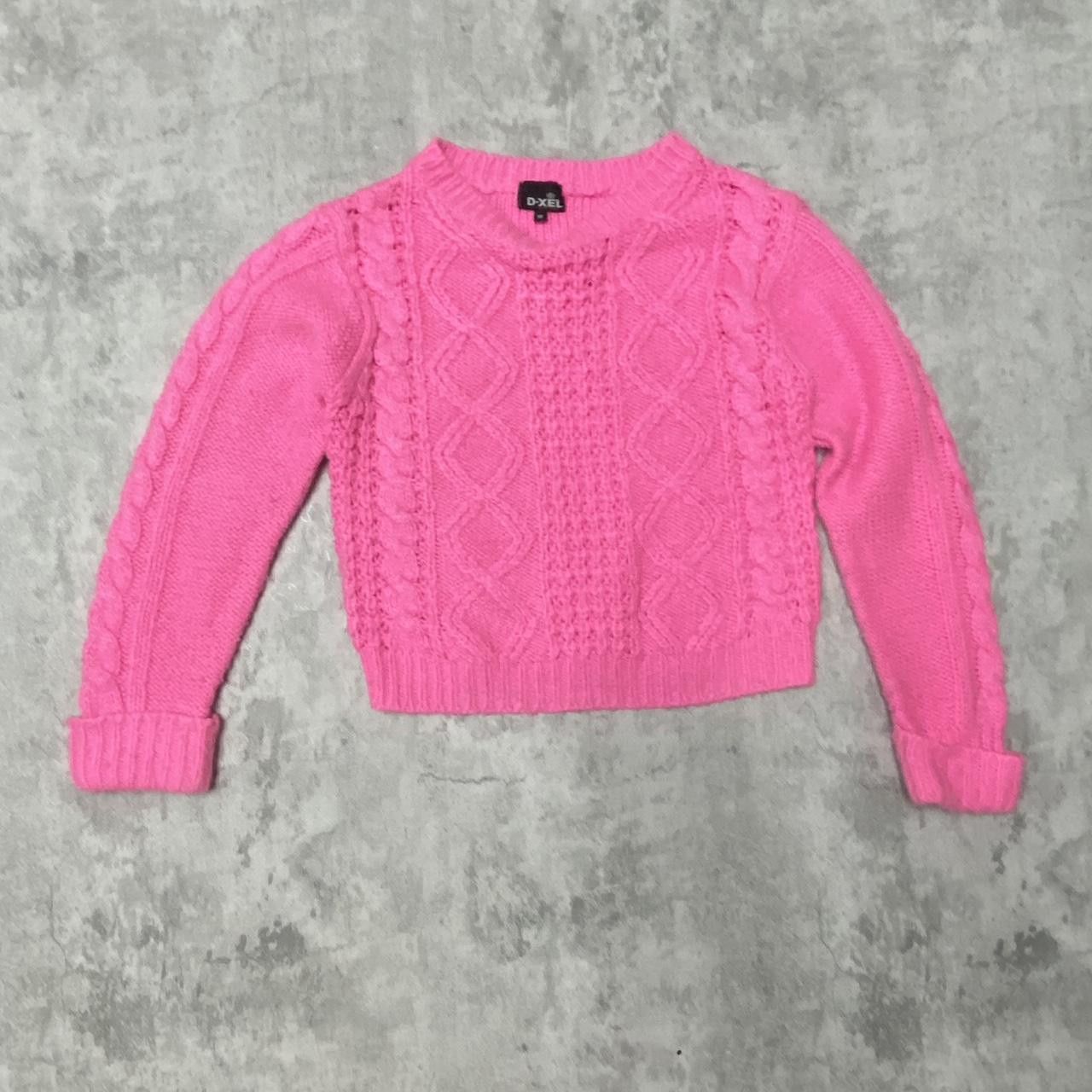Other Pink DXEL cable knit jumper #knitwear Size ONE SIZE - 3 Thumbnail