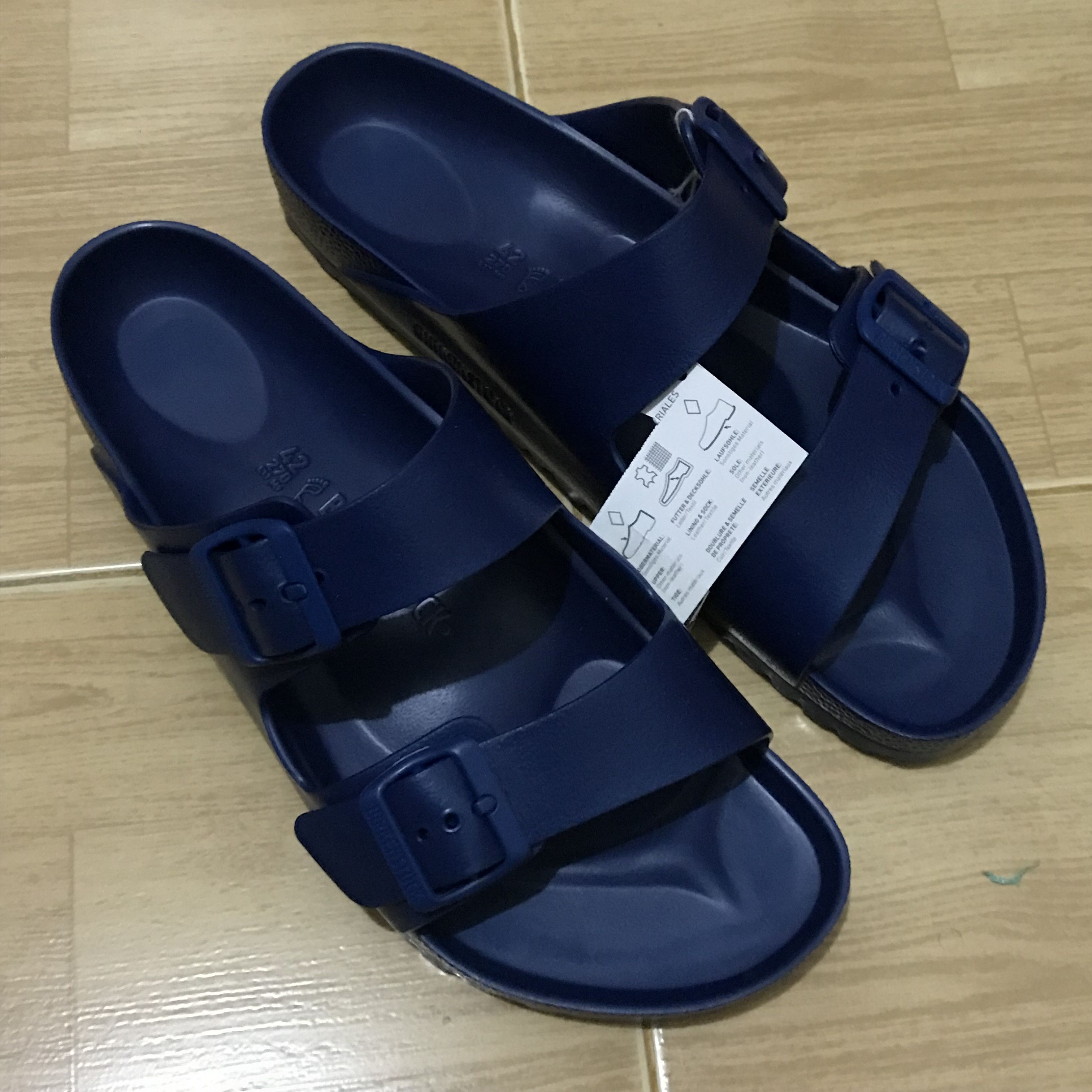 Birkenstock Birkenstock Navy Blue eva Rubber Sole Sandals Two Strap Size US 9 / EU 42 - 6 Thumbnail