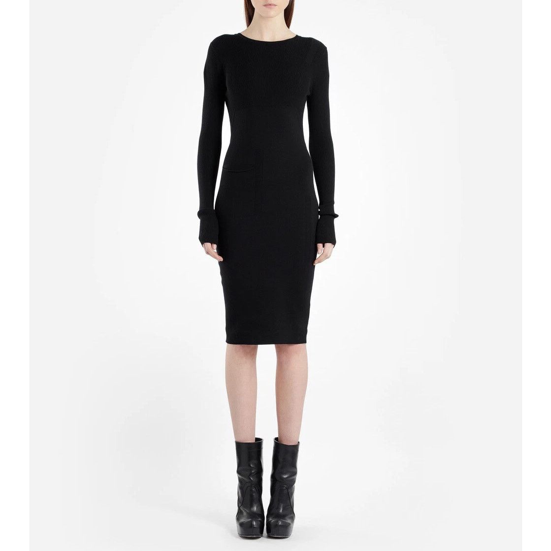 Rick Owens RICK OWENS Black Scarpa Pocket Dress Size M / US 6-8 / IT 42-44 - 2 Thumbnail