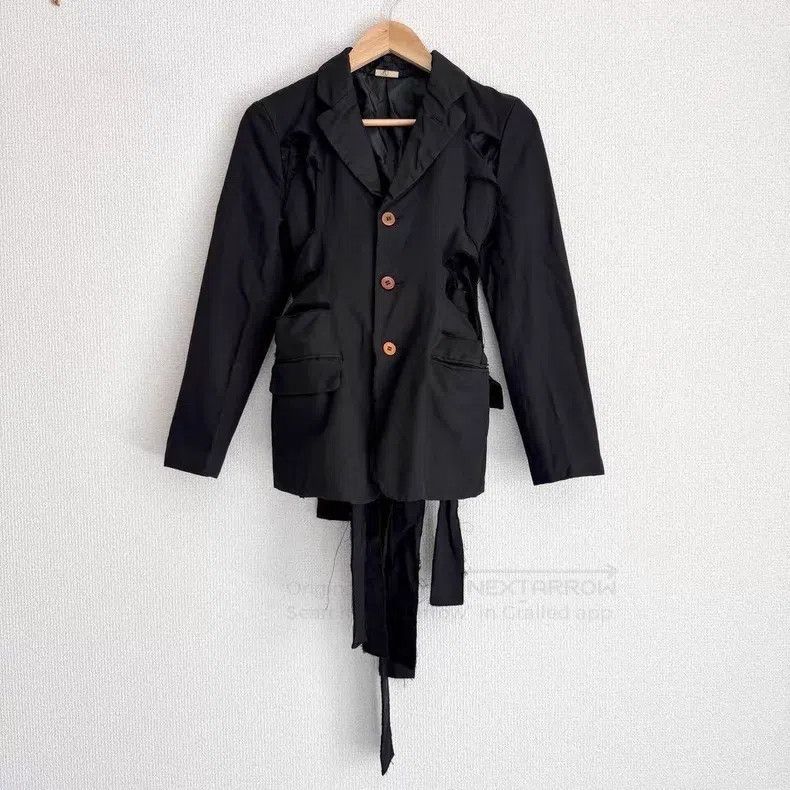 Comme des Garcons Comme Des Garcons Torn Strap Bow Knot Hollow Out Jacket Size XS / US 0-2 / IT 36-38 - 2 Thumbnail
