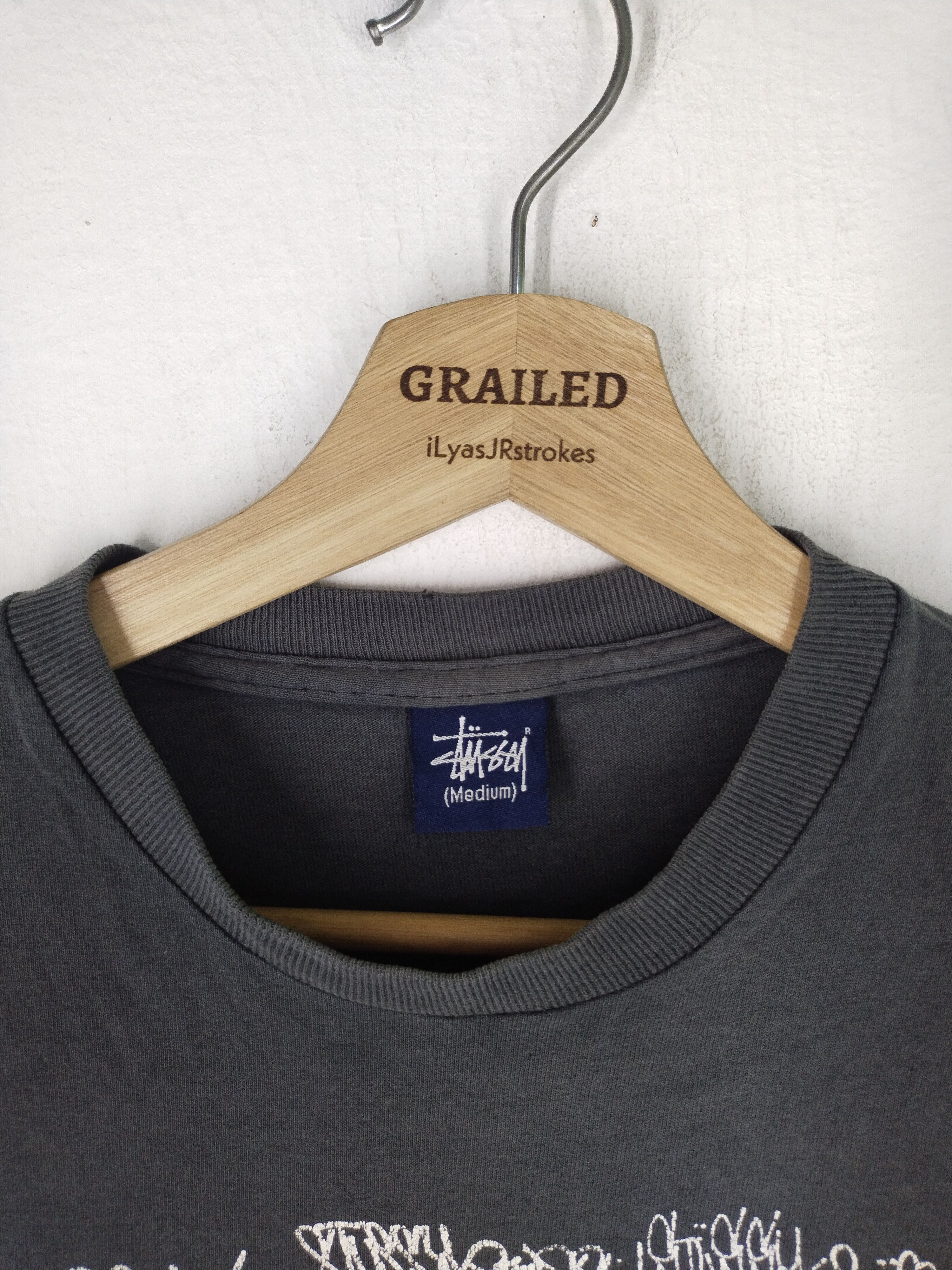 Stussy × Vintage Vintage 00's Big Crown Logo Stussy Faded Tee Size US M / EU 48-50 / 2 - 9 Thumbnail