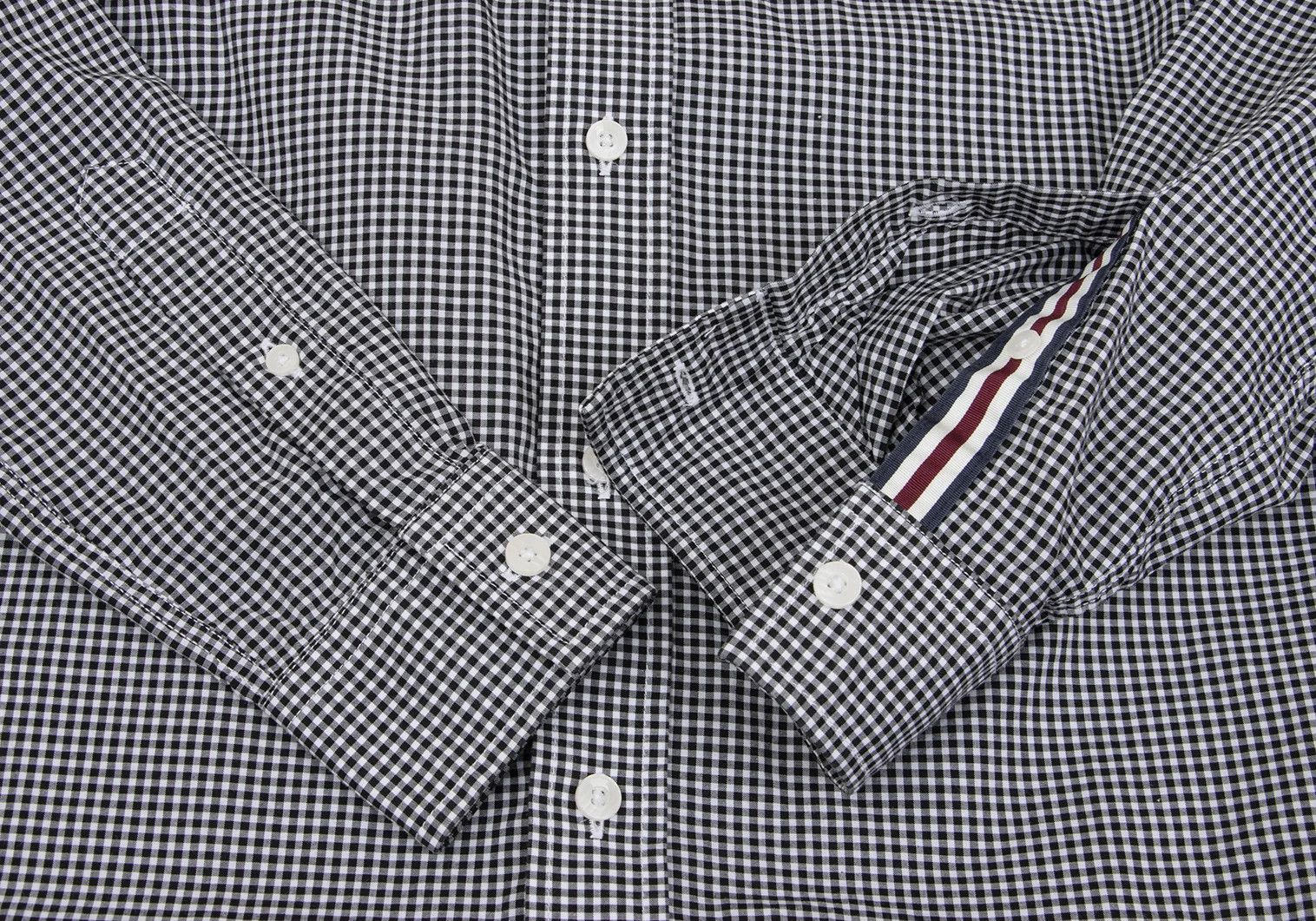 Fred Perry Camouflage Gingham Check Shirt in Black and White, XS Size US XS / EU 42 / 0 - 7 Thumbnail