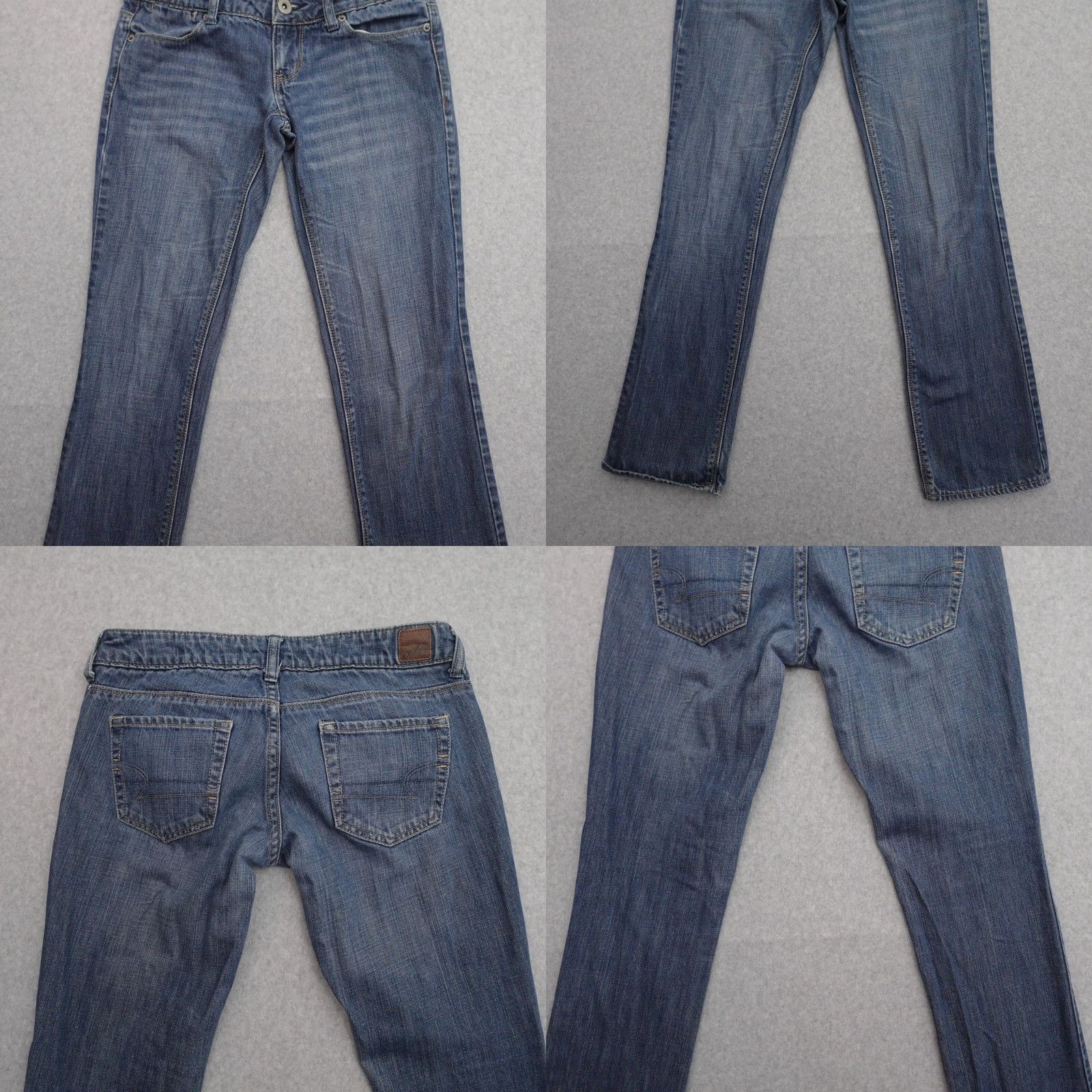 American Eagle Outfitters VINTAGE American Eagle 77 Straight Jeans Womens 2 Short Blue Medium Wash Denim Size 26" / US 2 / IT 38 - 9 Thumbnail