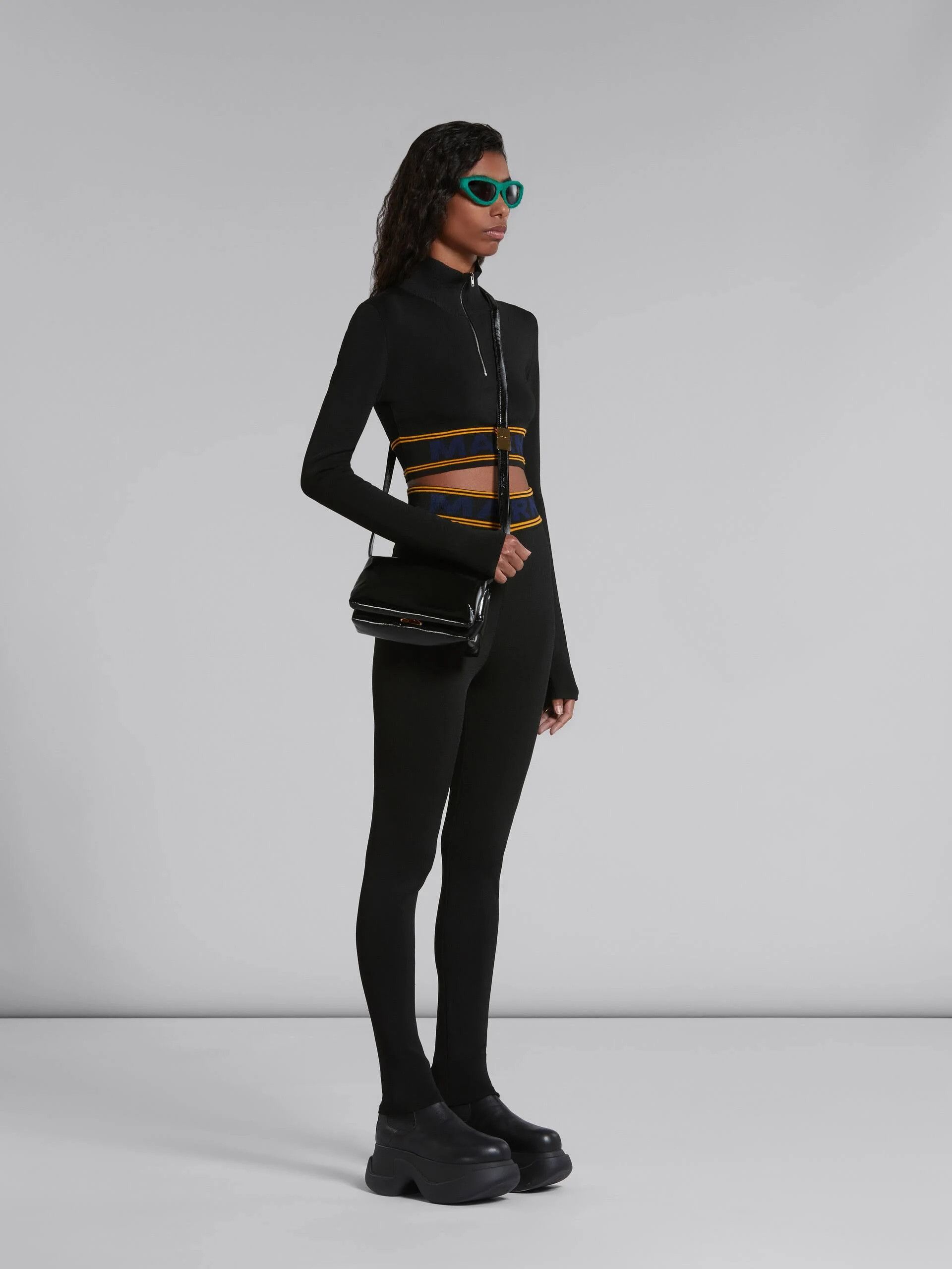 Marni o1w1db10824 Leggings in Black Size 30" / US 8 / IT 44 - 3 Thumbnail