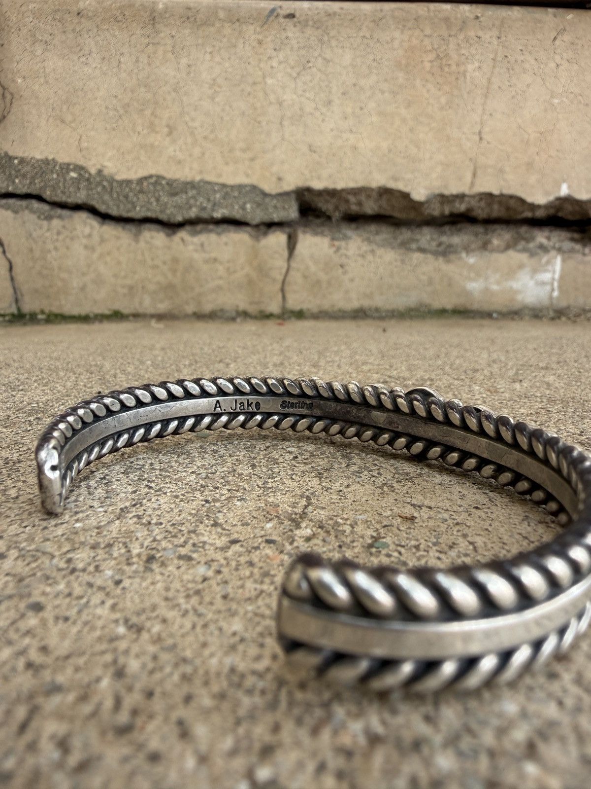 Sterling Silver Pearl Navajo Cuff Size ONE SIZE - 5 Thumbnail