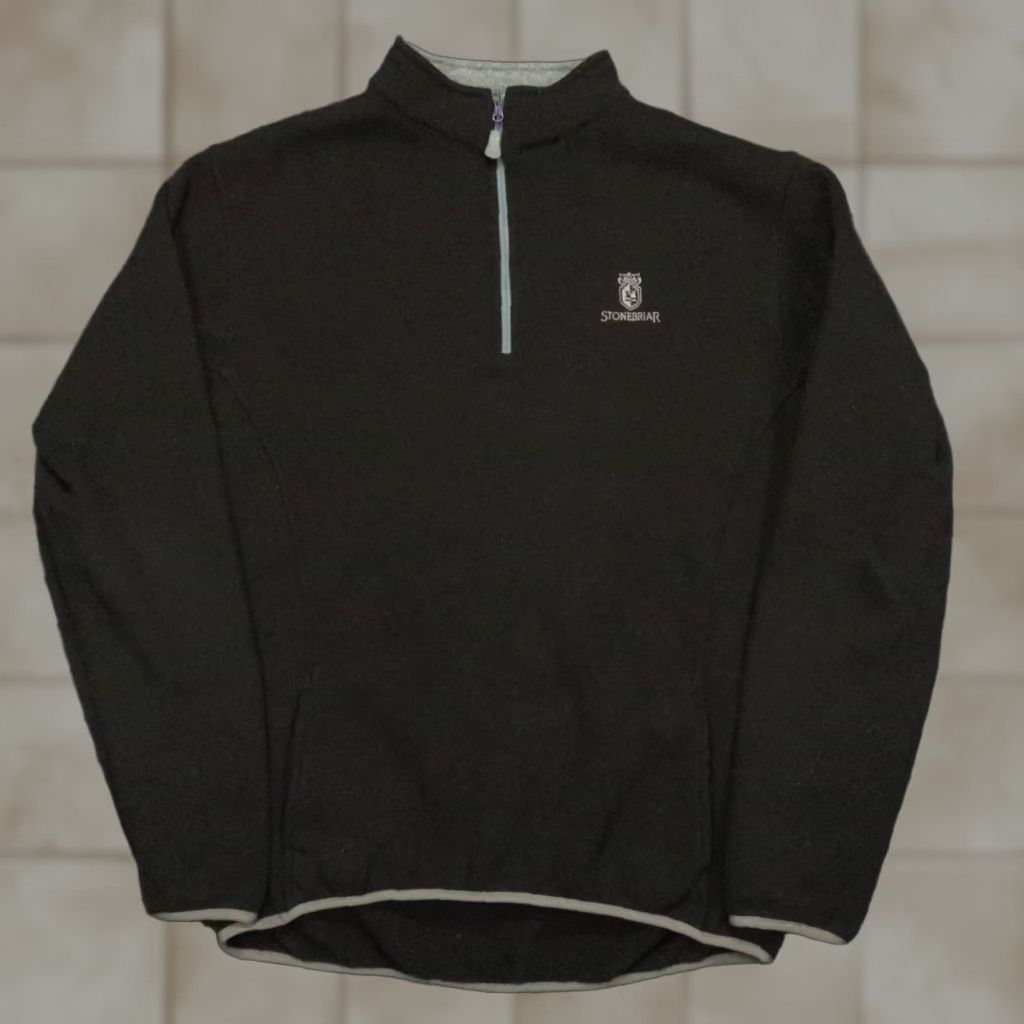Peter Millar Peter Millar Pullover Mens XL Black Element Warmth 1/4 Zip Sweater Size US XL / EU 56 / 4 - 1 Thumbnail