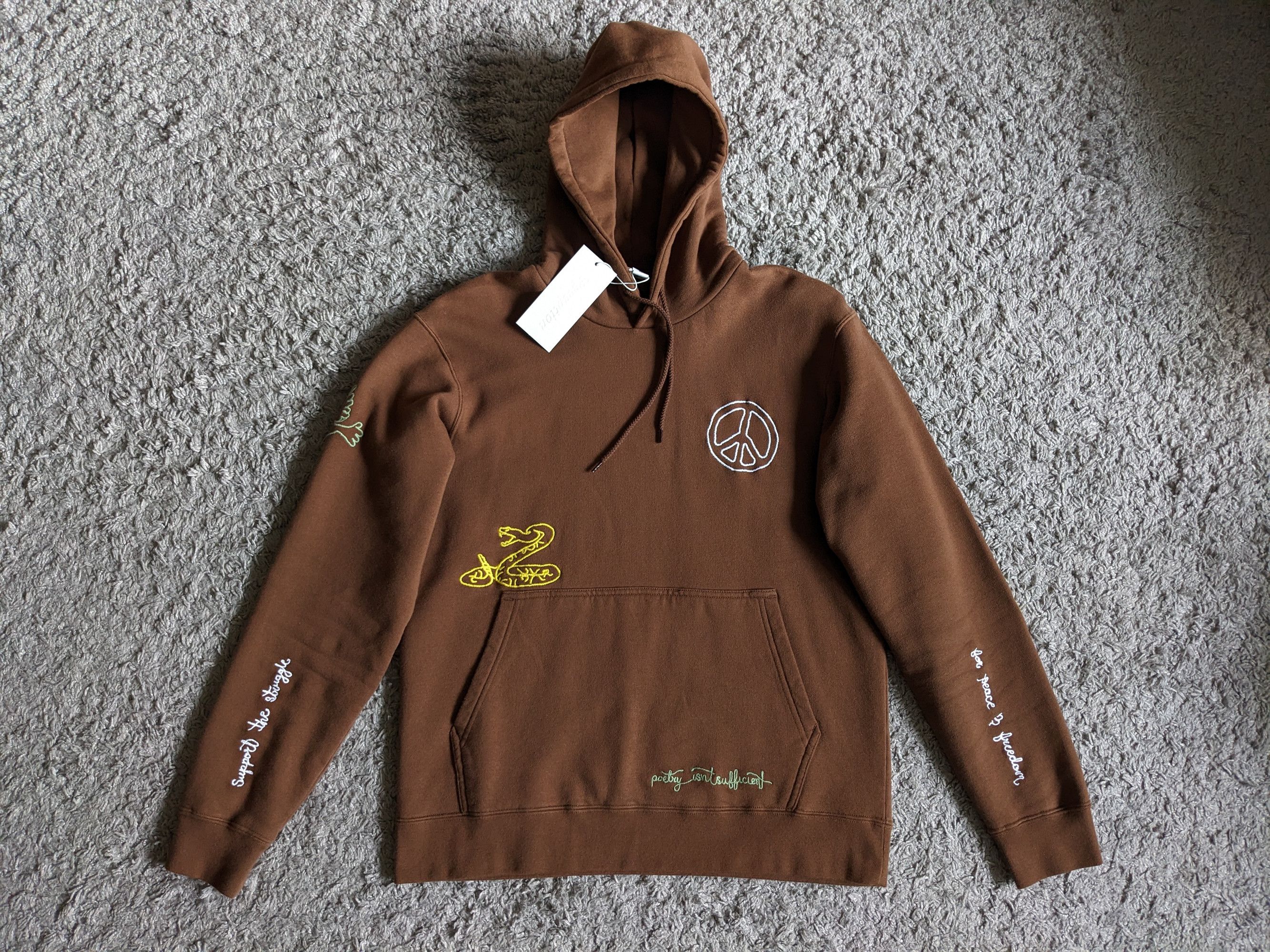 Other Reception Hooded Sweat Fleece Embroidered - chocolate brown Size US S / EU 44-46 / 1 - 2 Thumbnail
