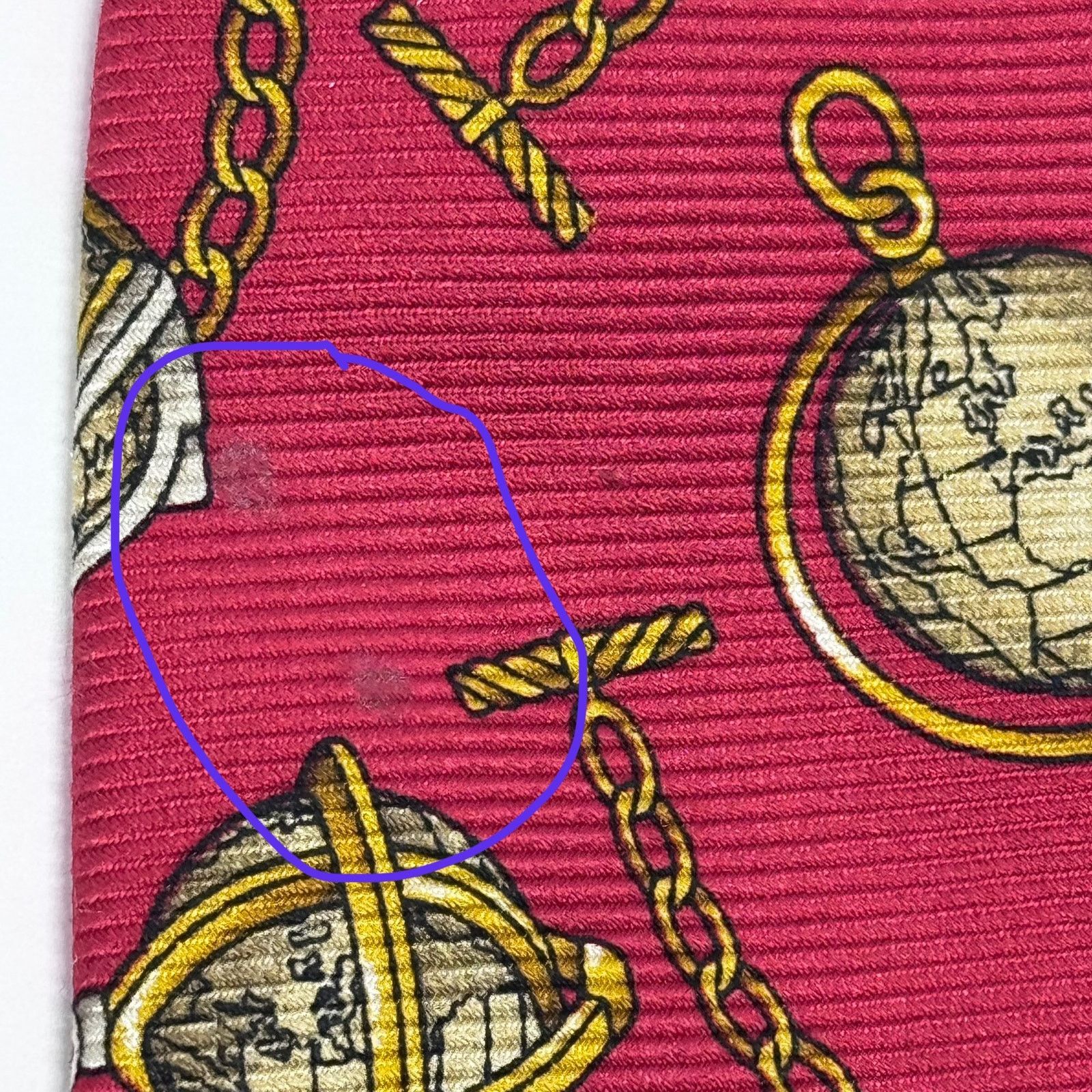 Chanel Chanel Globe Pattern Tie Size ONE SIZE - 10 Thumbnail