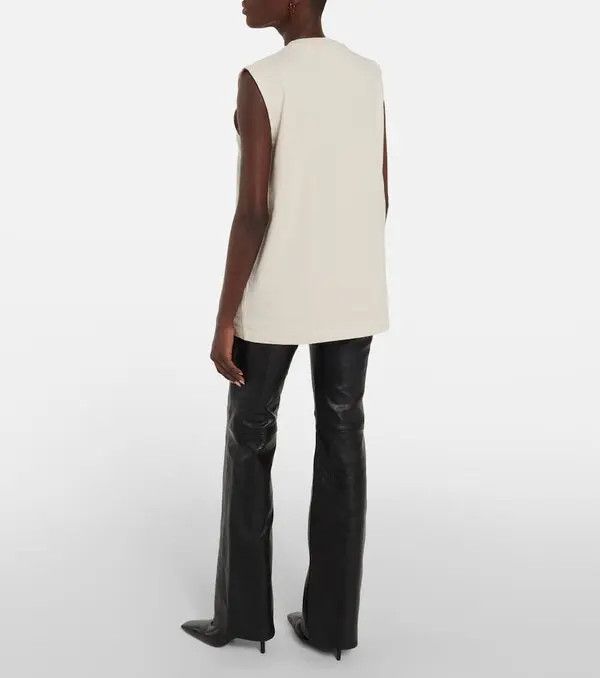 Acne Studios o1y0725 Sleeveless Tank Top in Cream Size L / US 10 / IT 46 - 5 Thumbnail