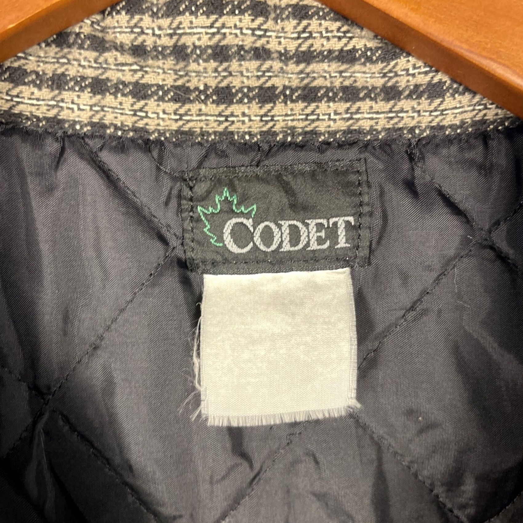 Vintage VINTAGE Codet Shacket Plaid Quilted Lining Pockets Workwear XL Gray Men Size US XL / EU 56 / 4 - 7 Thumbnail