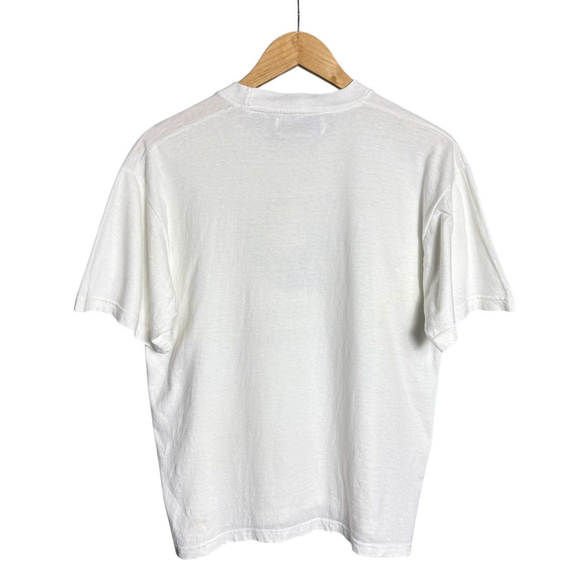 Vintage Vintage 90s Si tu la manges Apple World Graphic T-Shirt Size US L / EU 52-54 / 3 - 5 Thumbnail